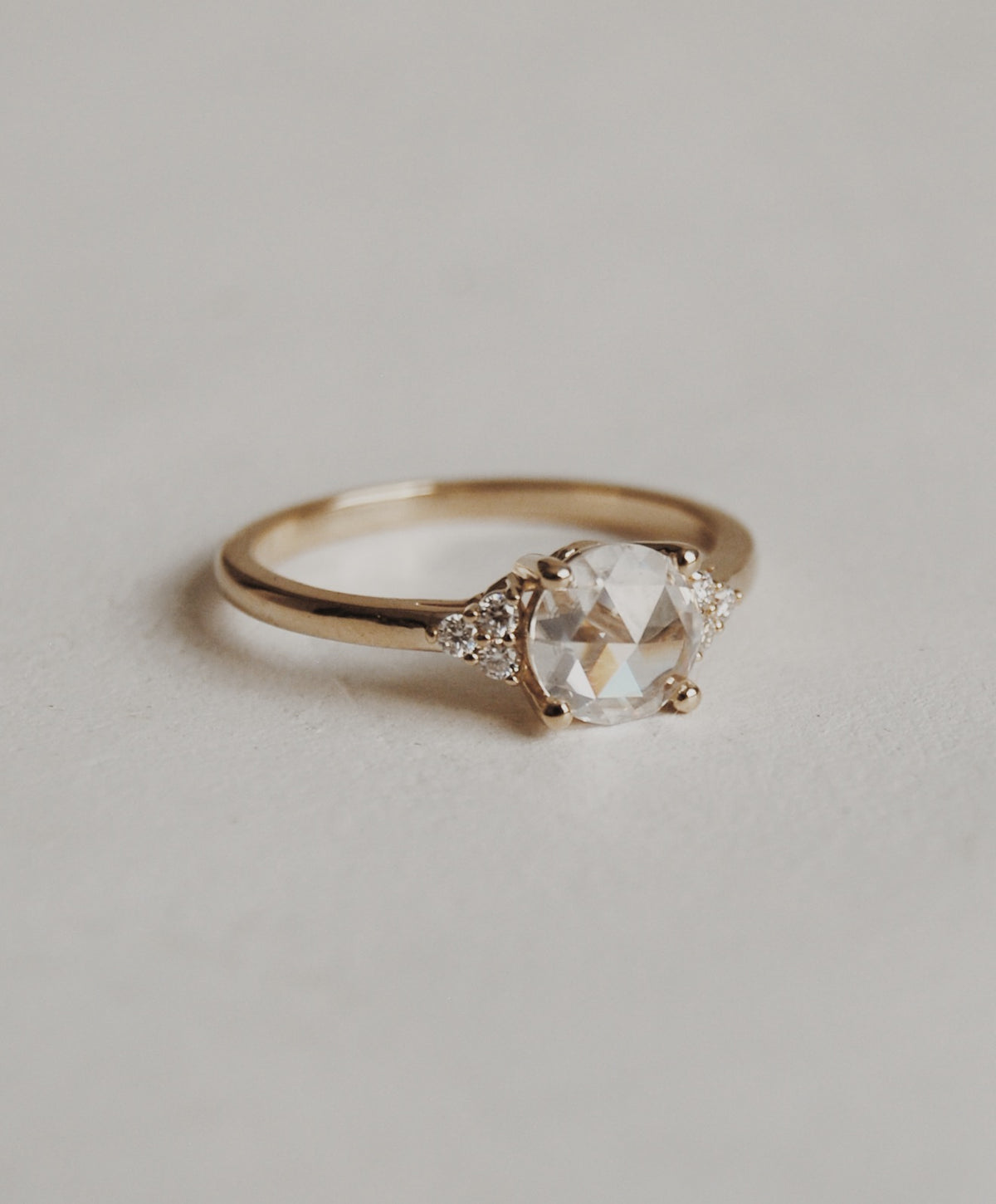 Poppy Rose-Cut Engagement Ring