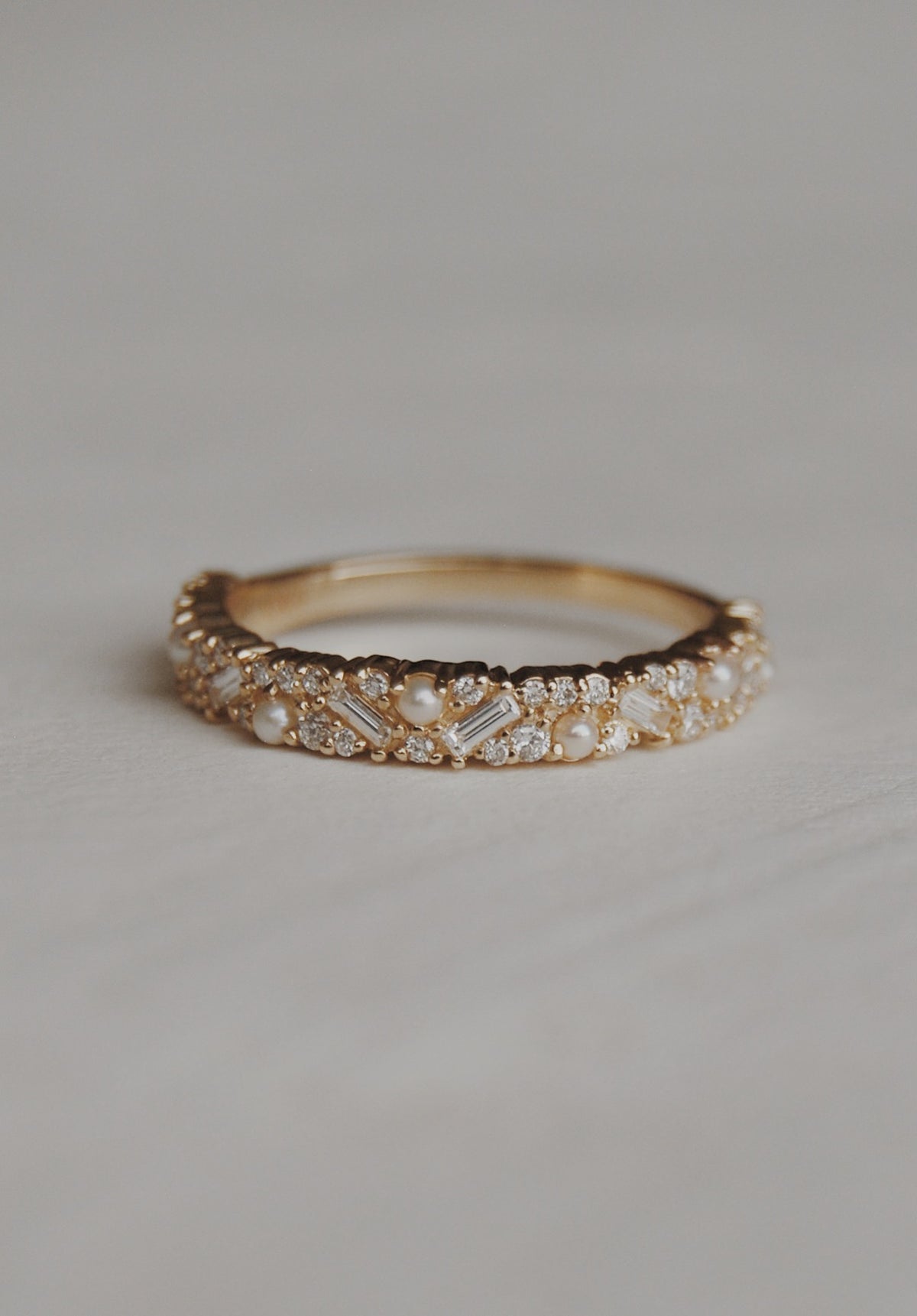 Pearl & Diamond Confetti Ring