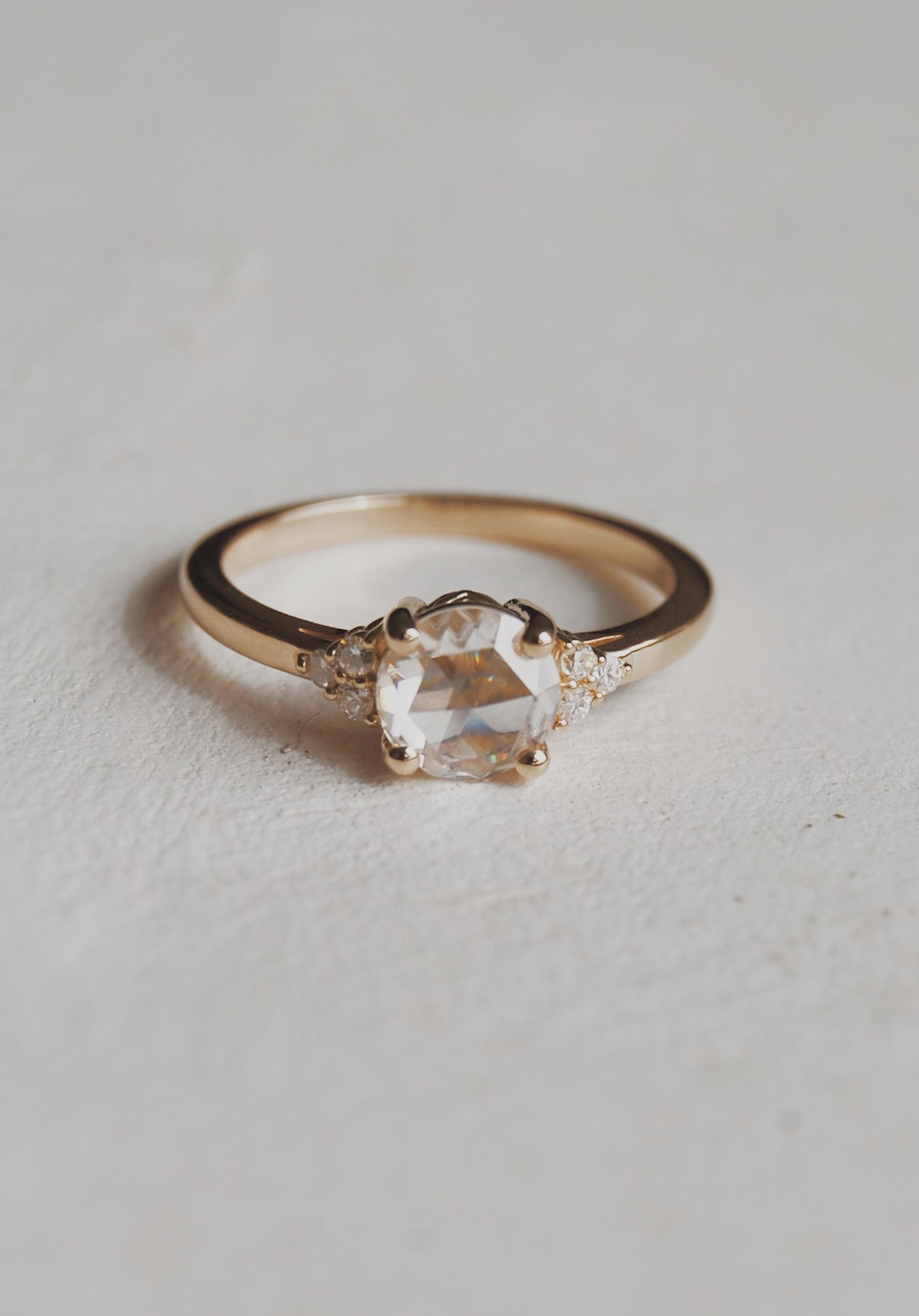 Poppy Rose-Cut Engagement Ring