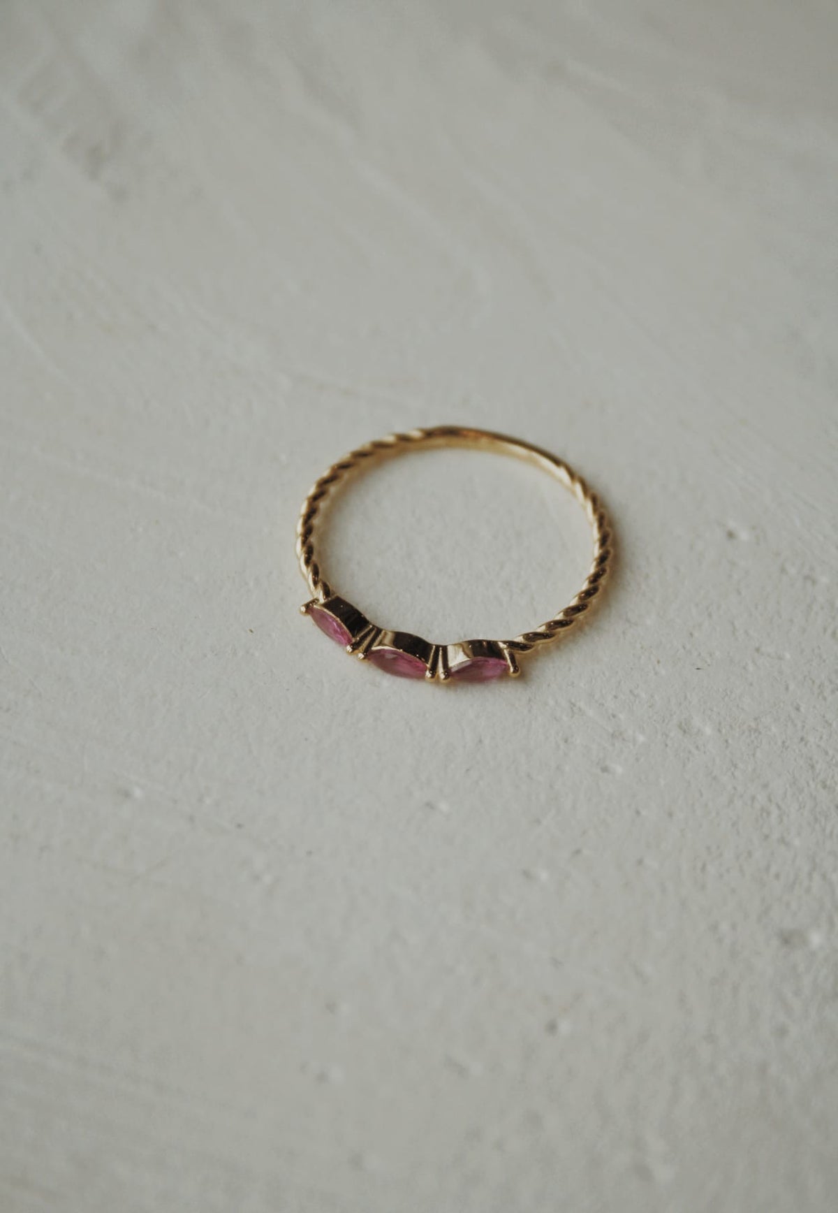 Harper Pink Marquise Ring