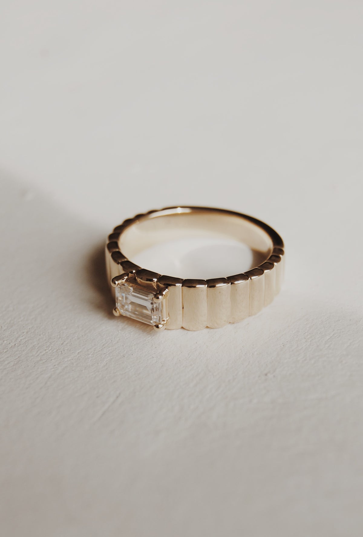Bevan Emerald-Cut Engagement Ring