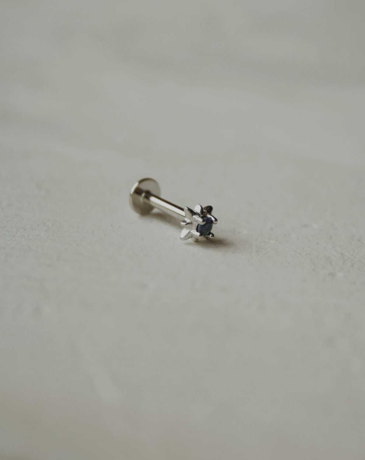 Star Blue Cartilage Stud Earrings