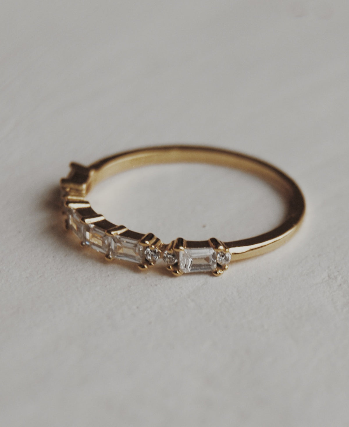 Baguette Asymmetrical Ring