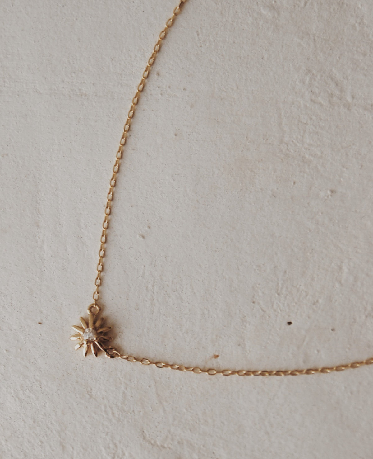 10K Daisy Diamond Necklace