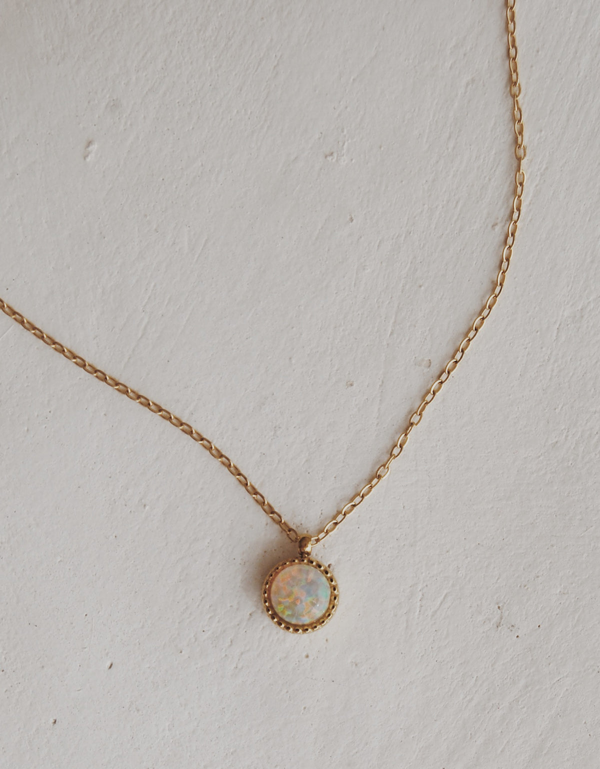 Nara Opal Scalloped Necklace