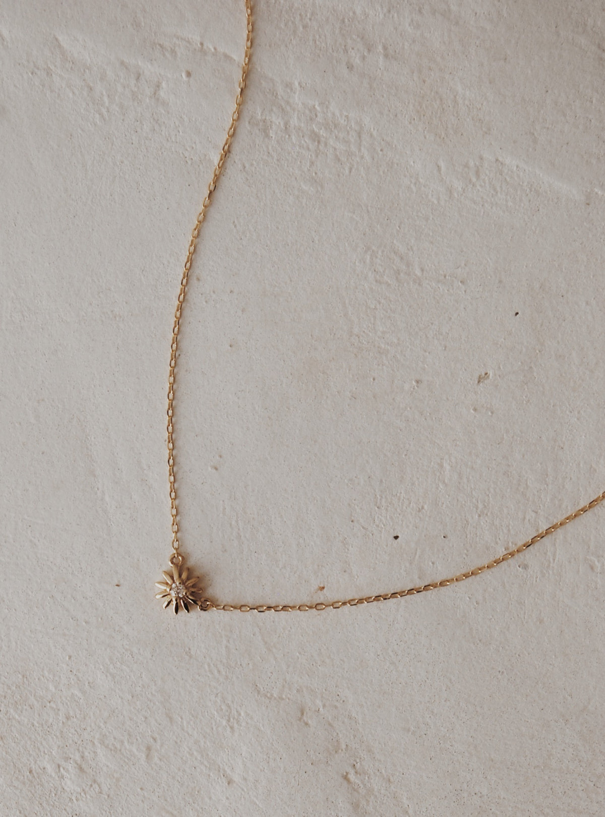 10K Daisy Diamond Necklace