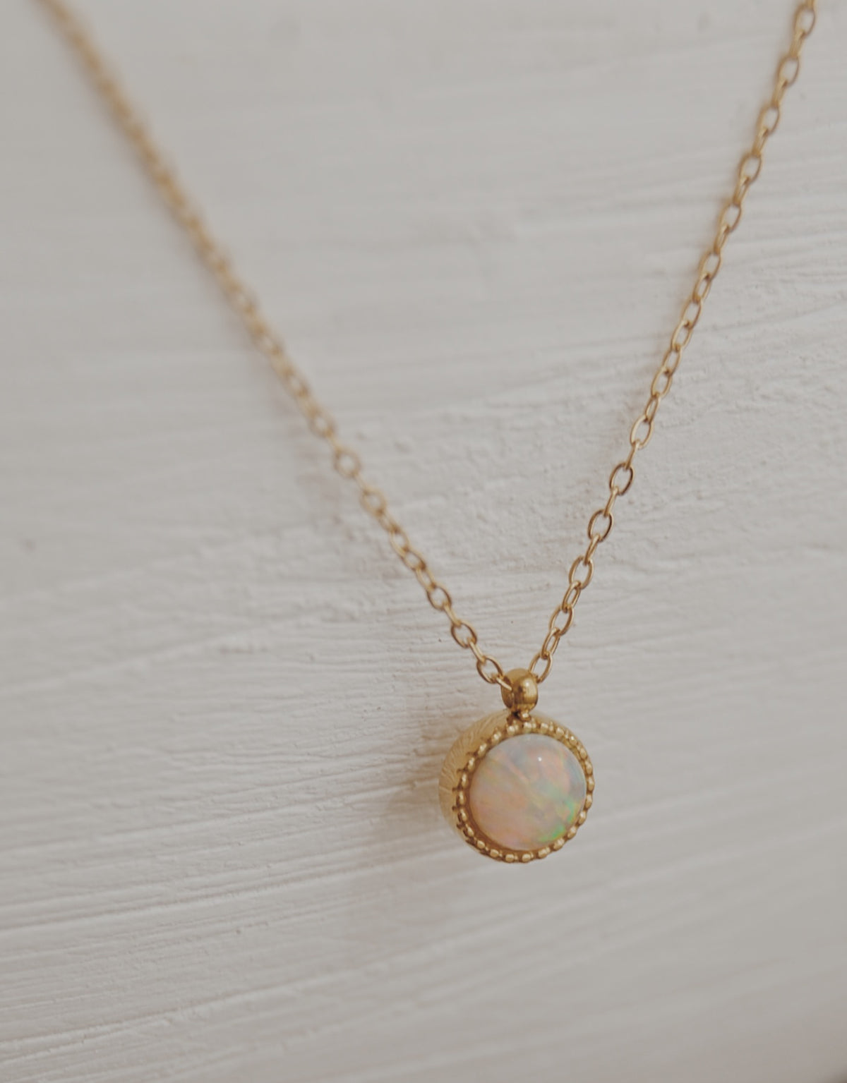 Nara Opal Scalloped Necklace
