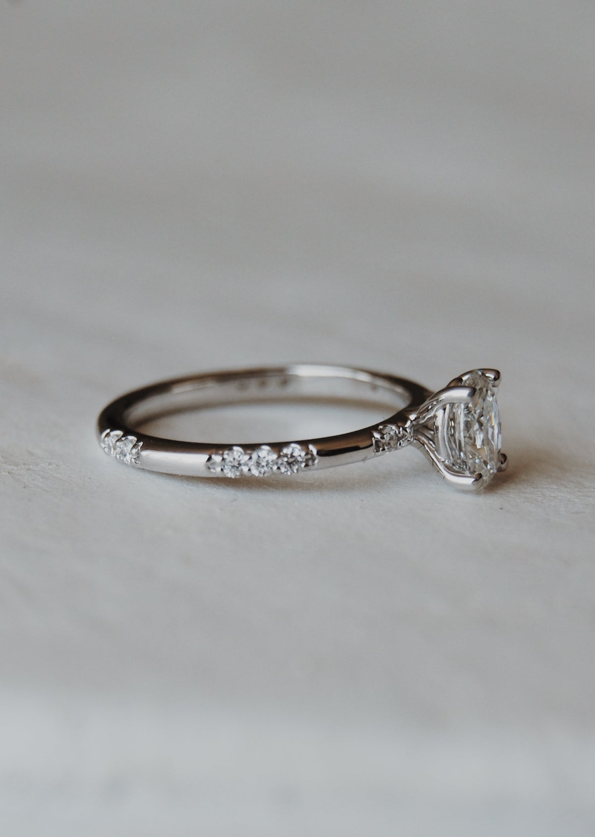 Bryn Oval Solitaire Engagement Ring- 0.72 CT