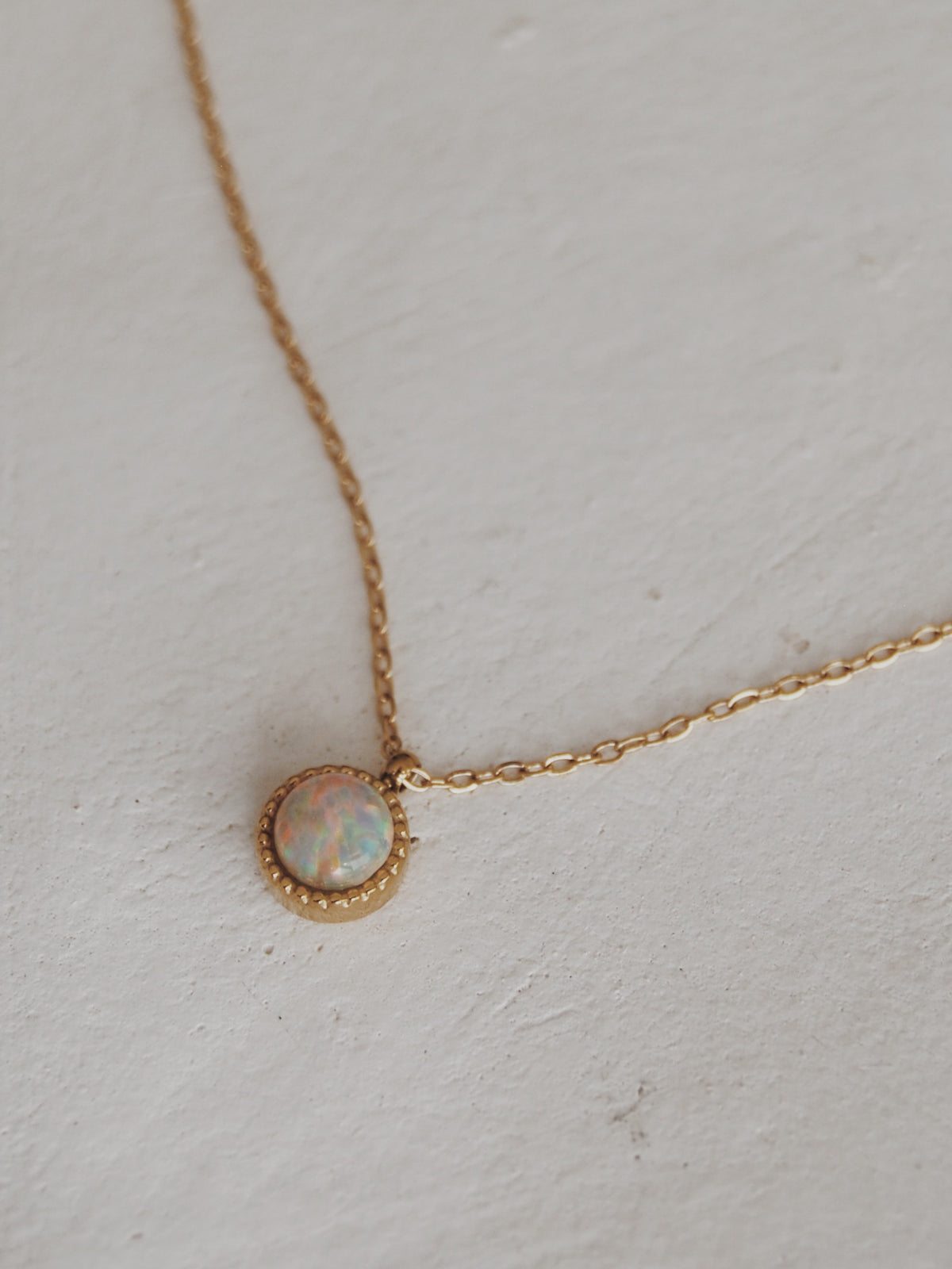 Nara Opal Scalloped Necklace