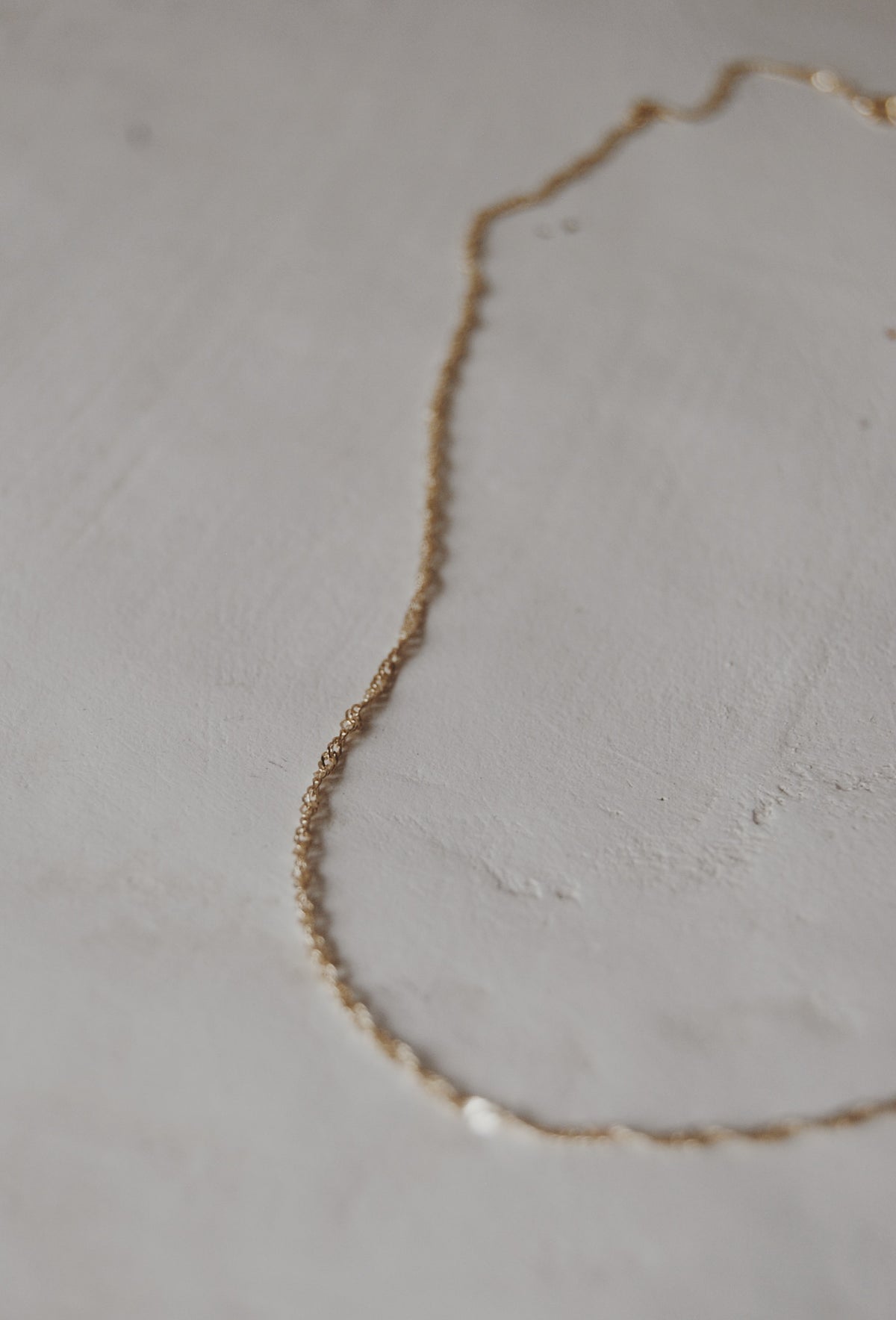 10k Singapore Glowing Chain Necklace