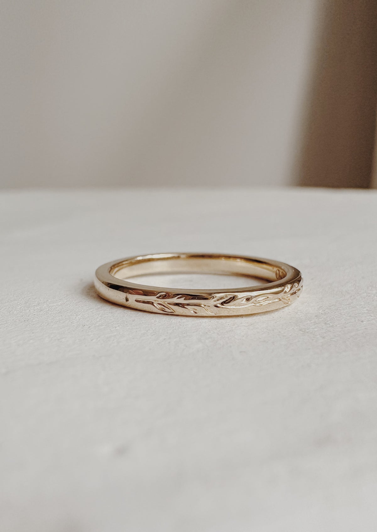 Olive Branch Wedding Ring