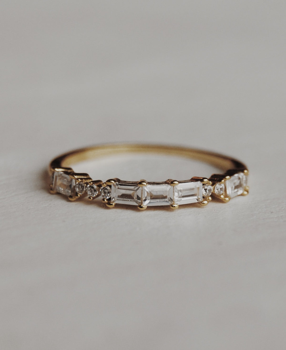 Baguette Asymmetrical Ring