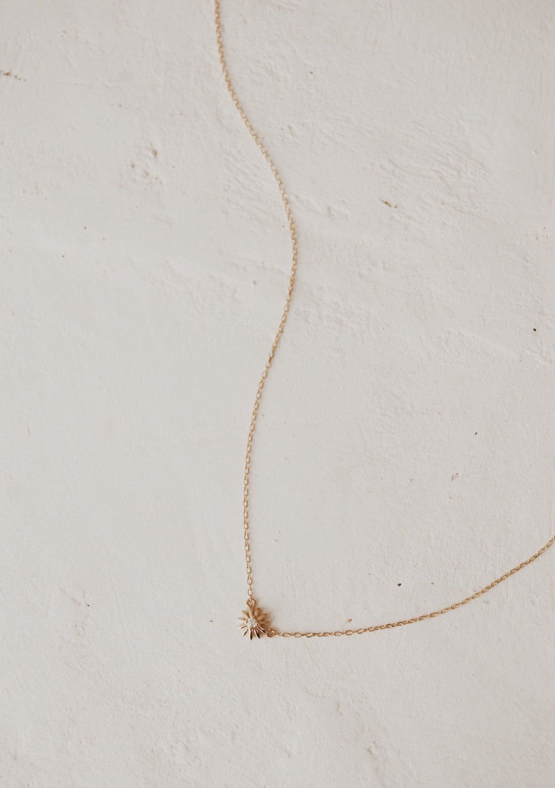 10K Daisy Diamond Necklace