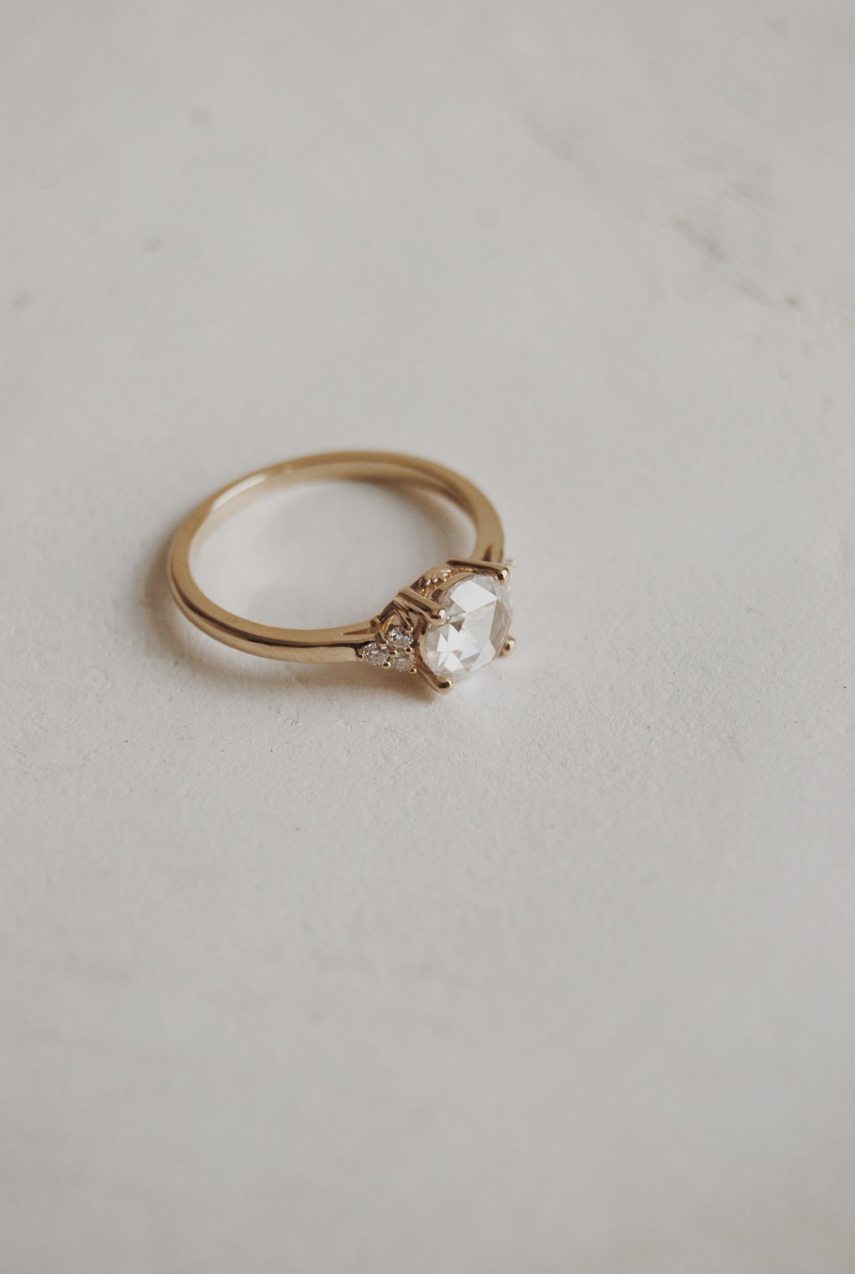 Poppy Rose-Cut Engagement Ring