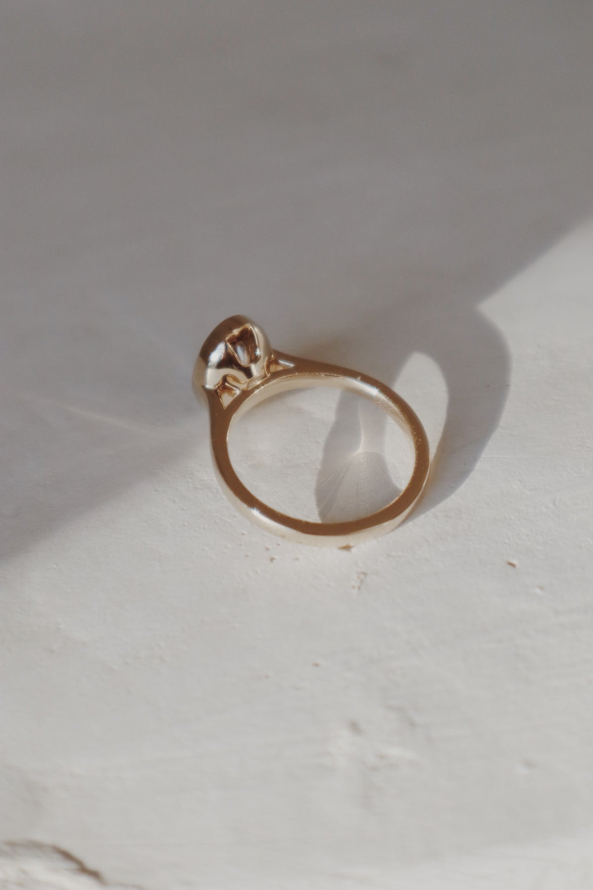 Weston Bezel Engagement Ring- Elongated Oval