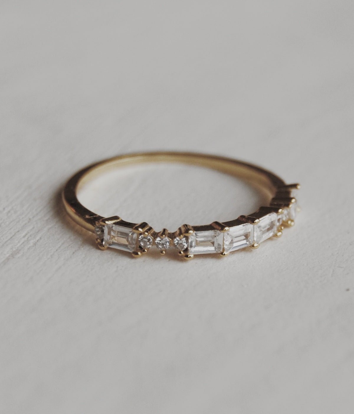 Baguette Asymmetrical Ring