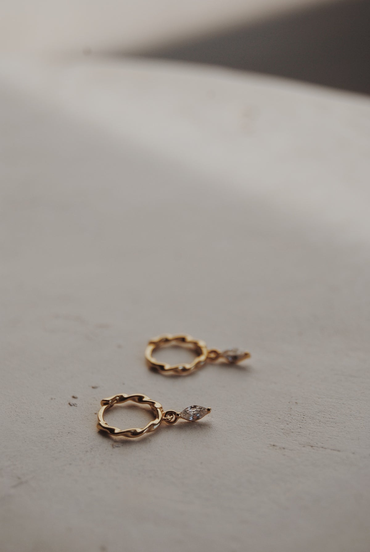 Kristina Marquise Huggie Hoops