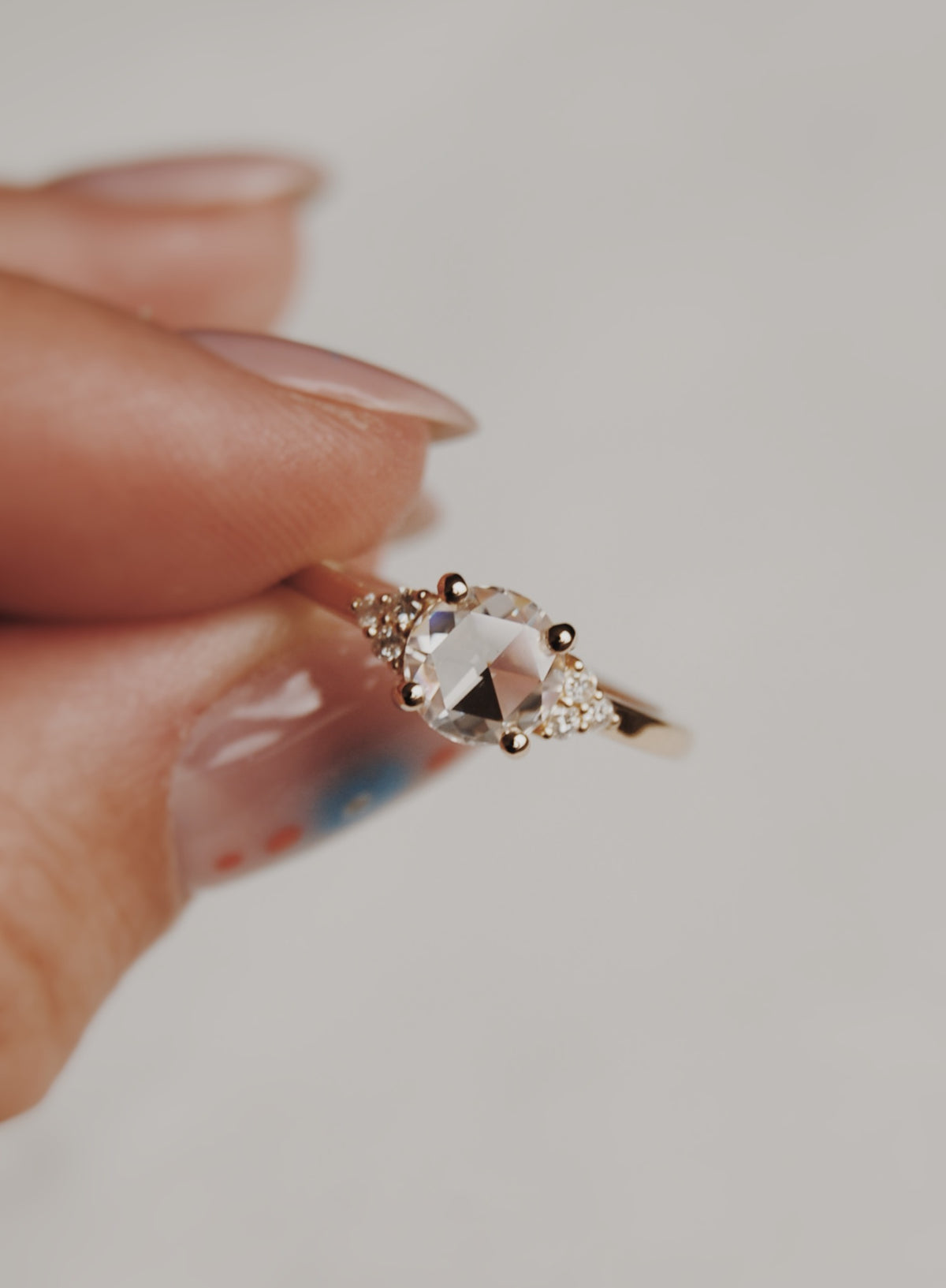 Poppy Rose-Cut Engagement Ring