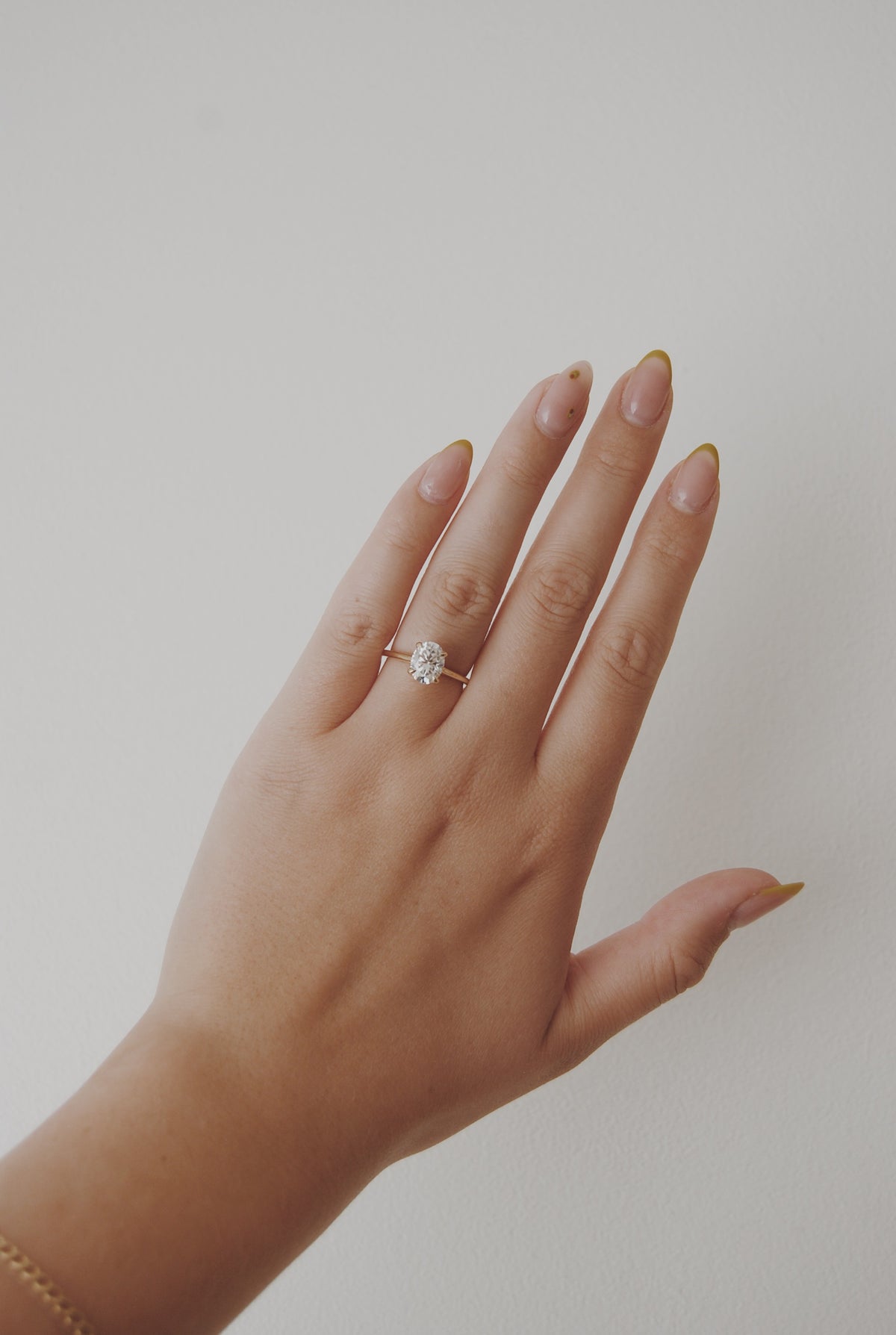 Piper Oval Moissanite Solitaire Engagement Ring- 2ct