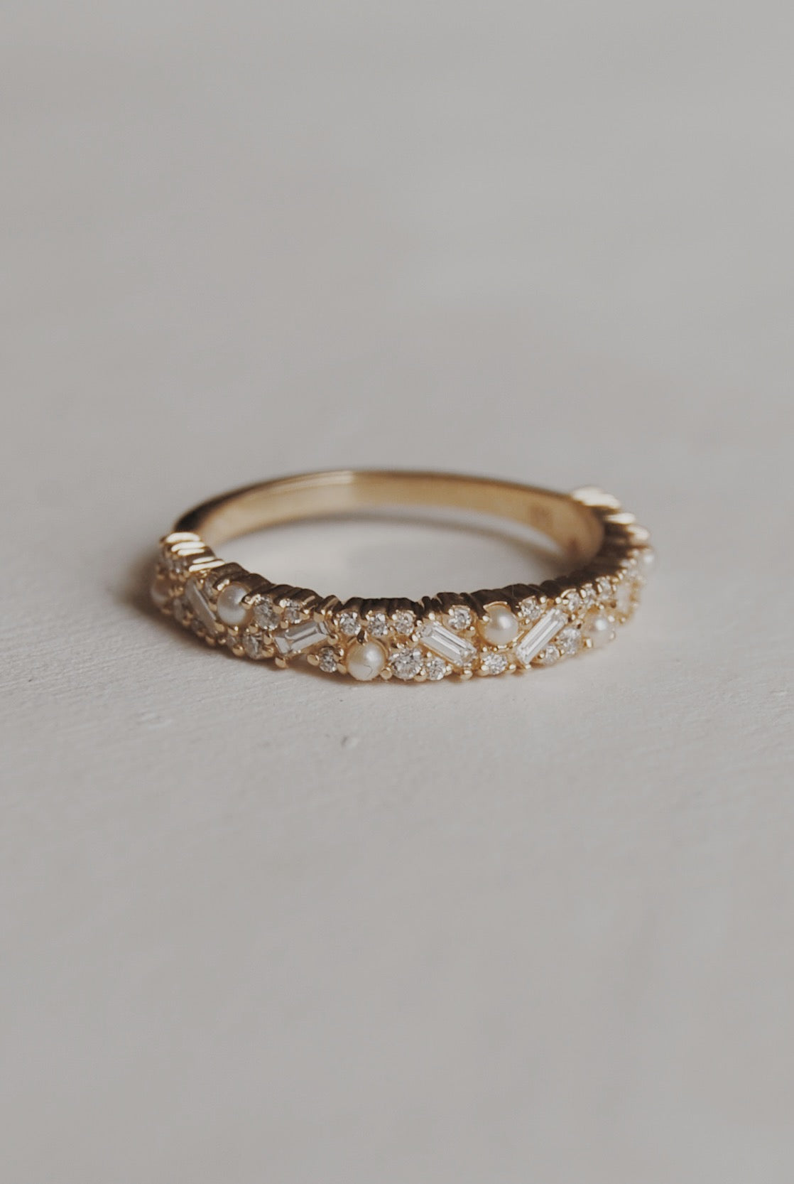 Pearl & Diamond Confetti Ring