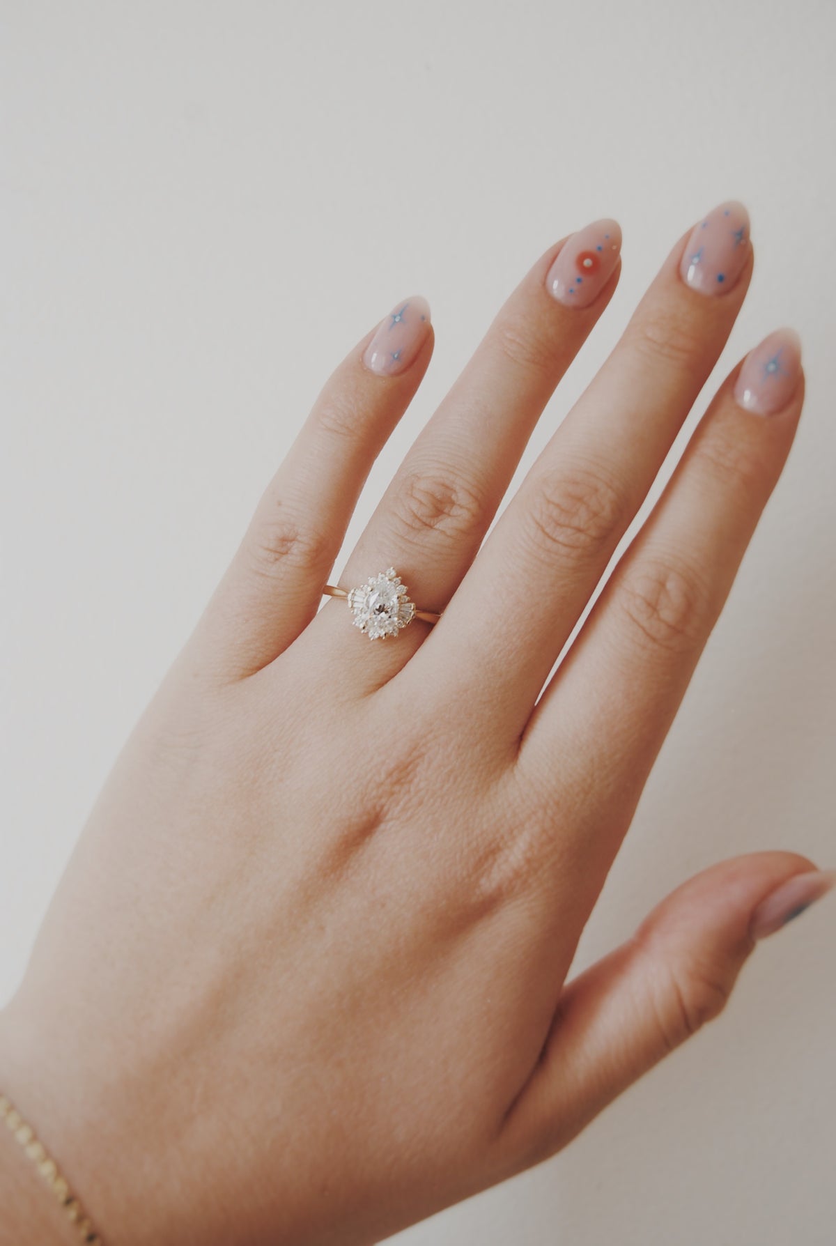 Arden Pear Halo Engagement Ring