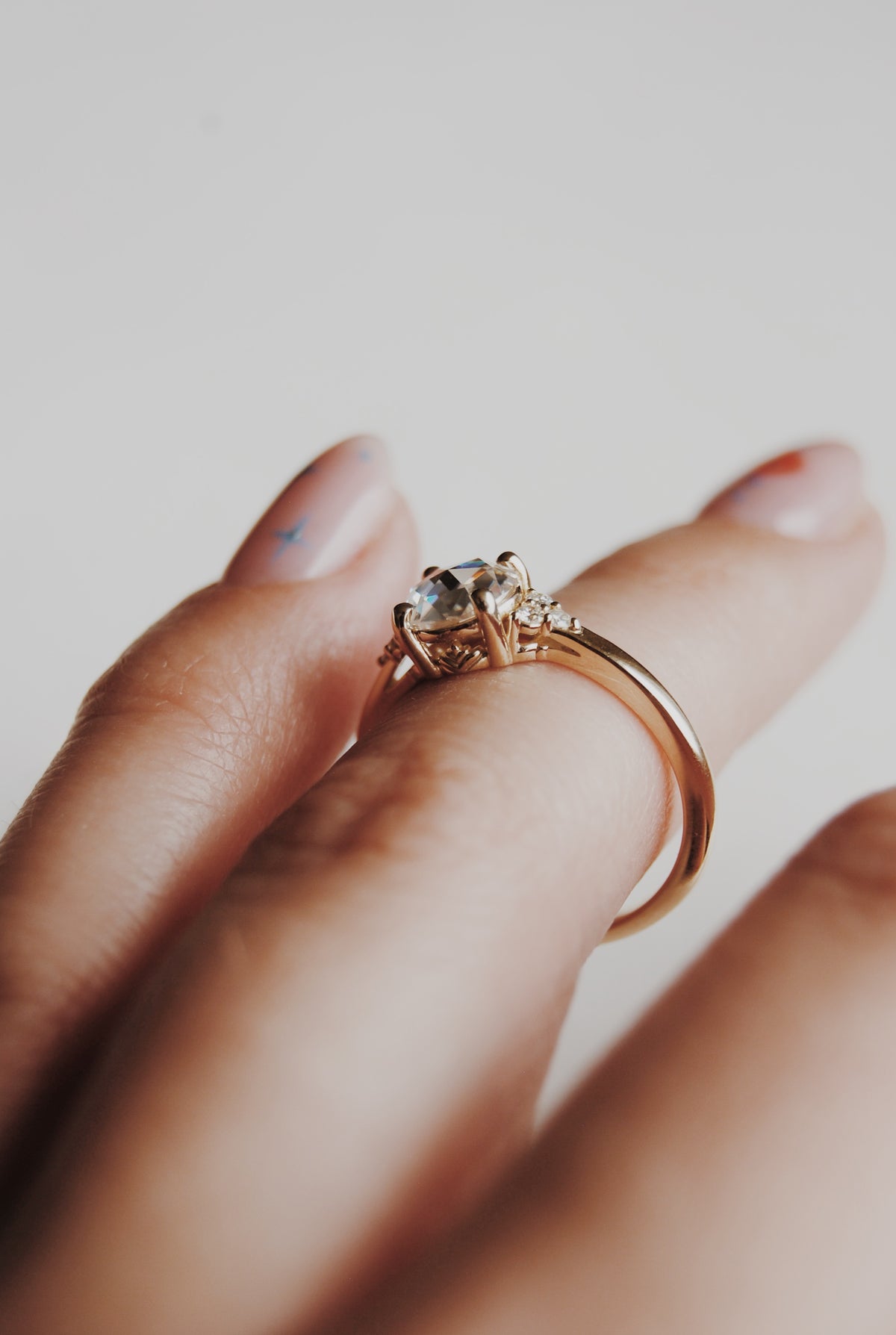 Poppy Rose-Cut Engagement Ring