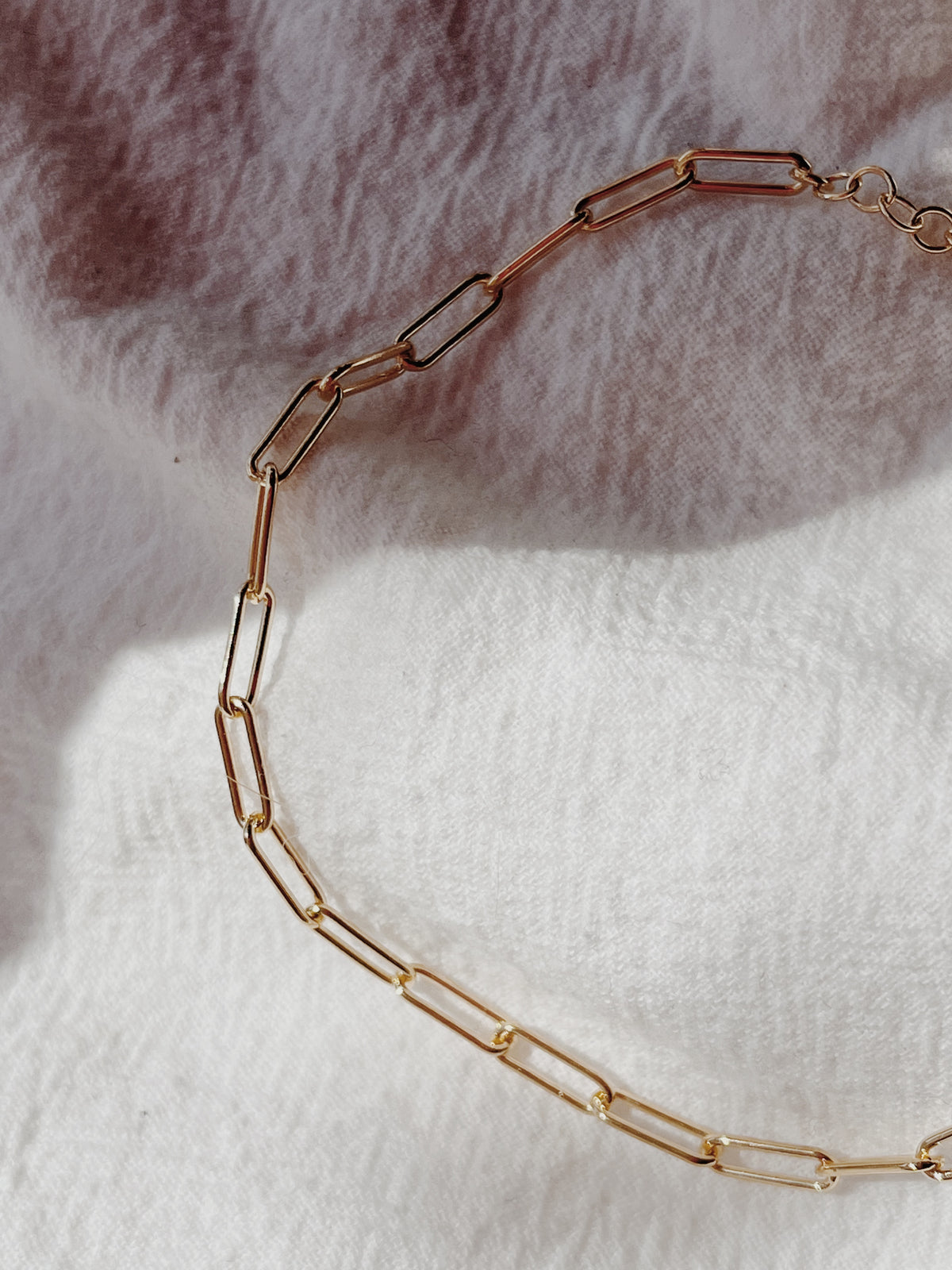 Paperclip Vermeil Anklet