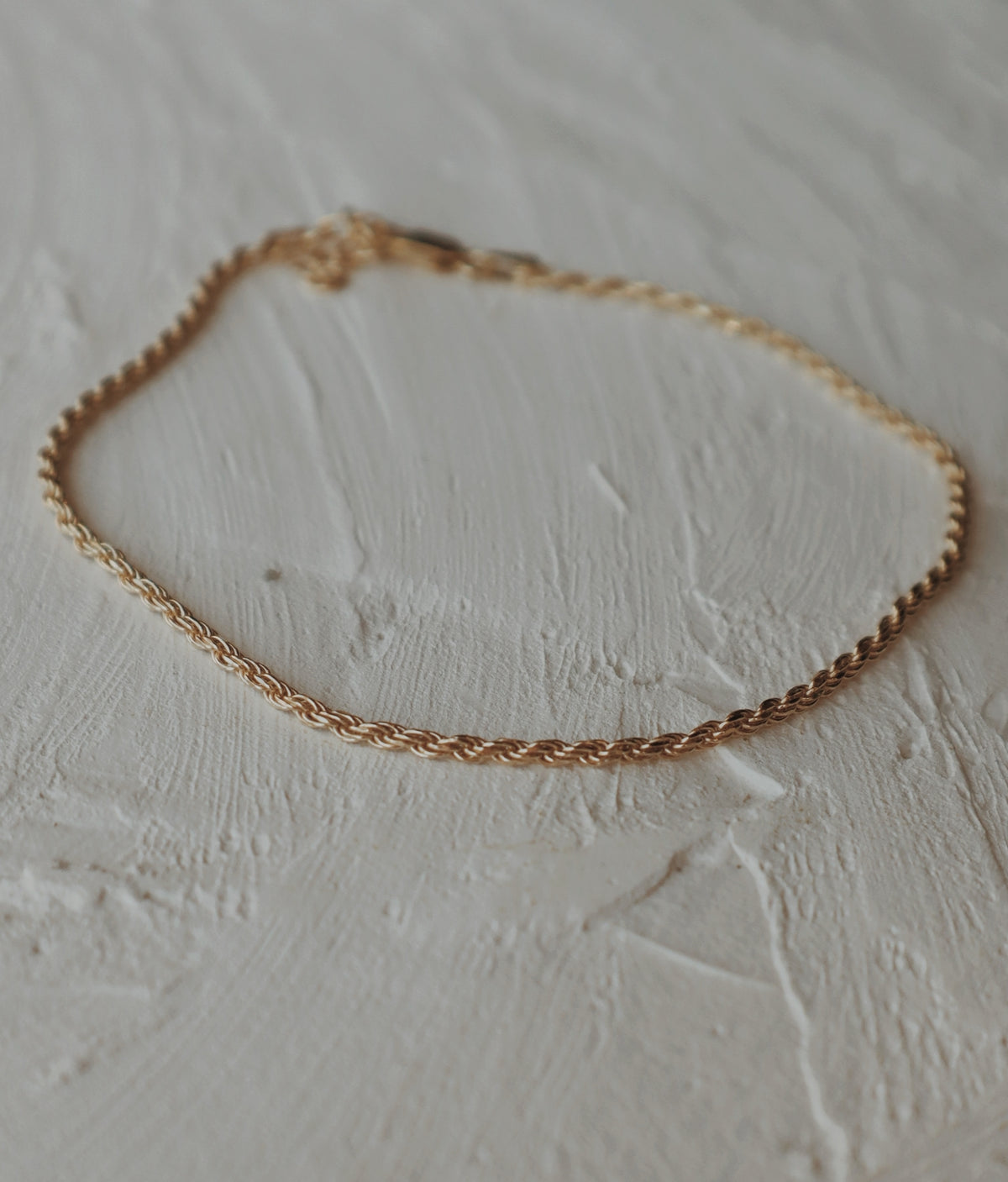 Vermeil Rope Chain Anklet