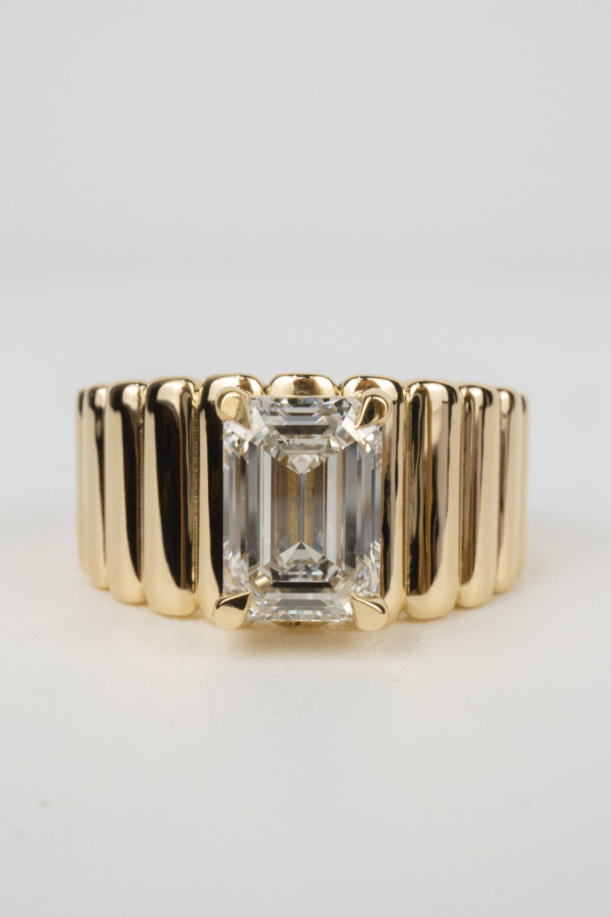 Elizabeth Engagement Ring- 2ct Emerald-Cut