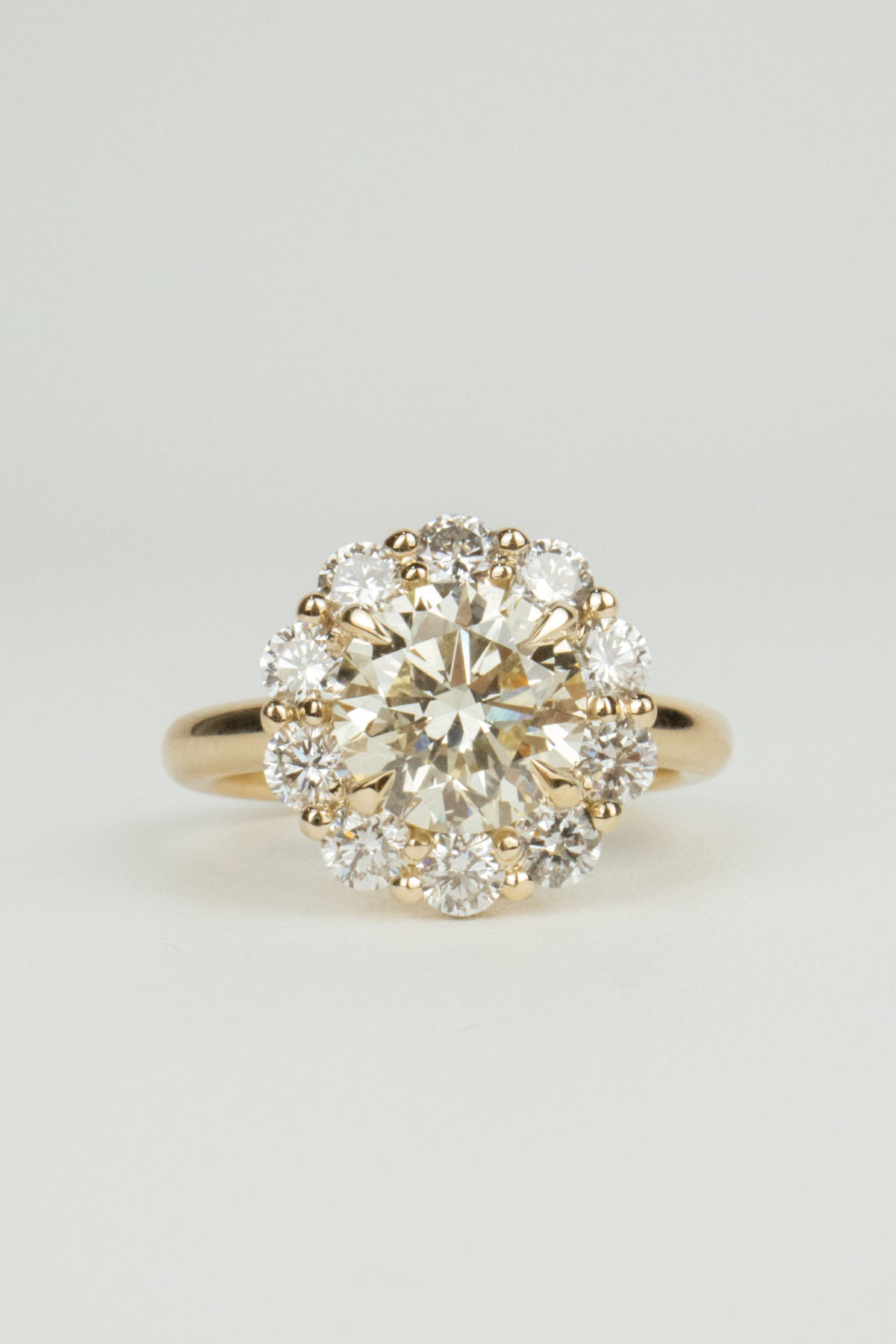 Iverson Engagement Ring- 3.39ctw Yellow Round