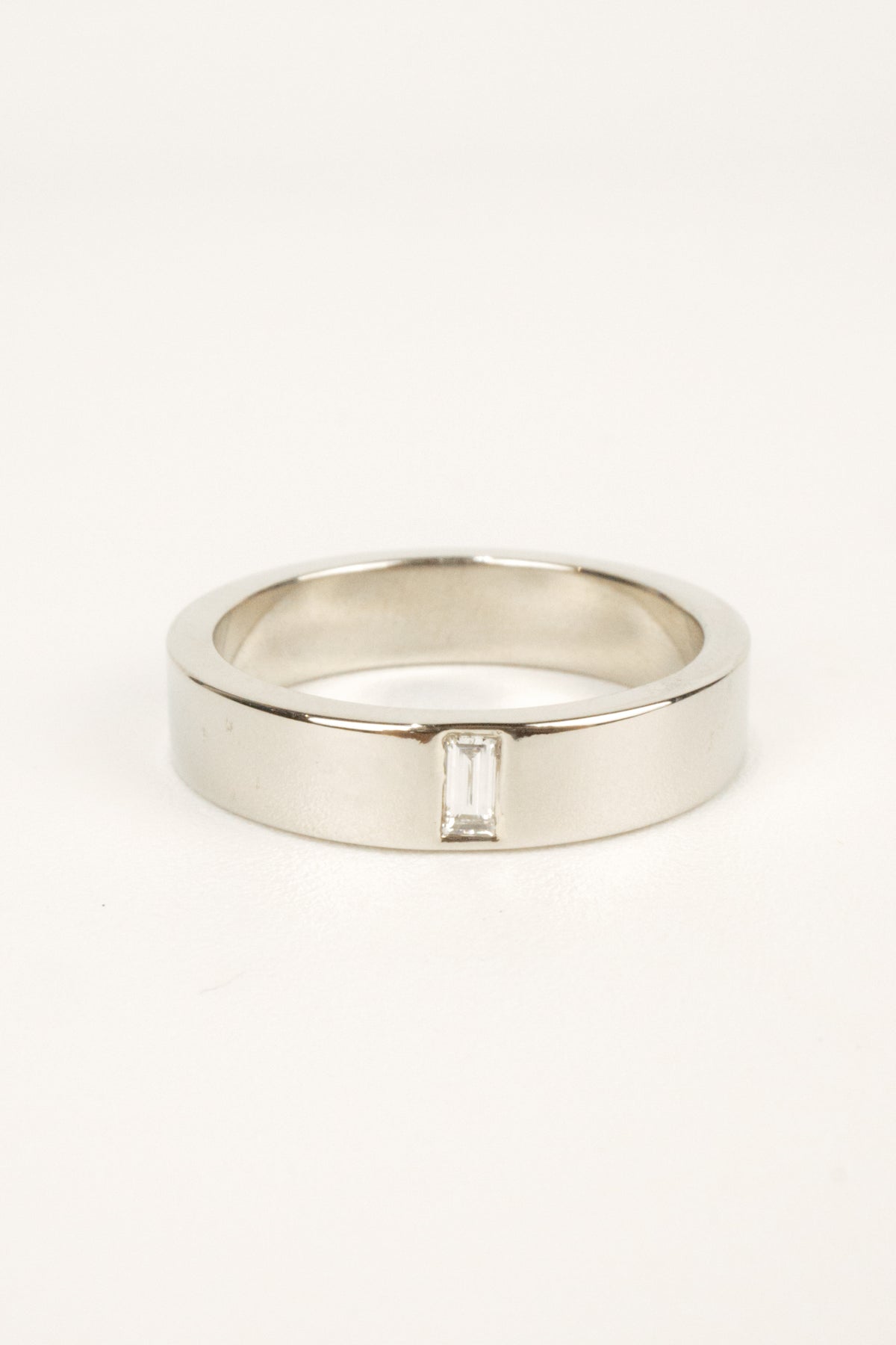 Ryder Wedding Band- White Gold