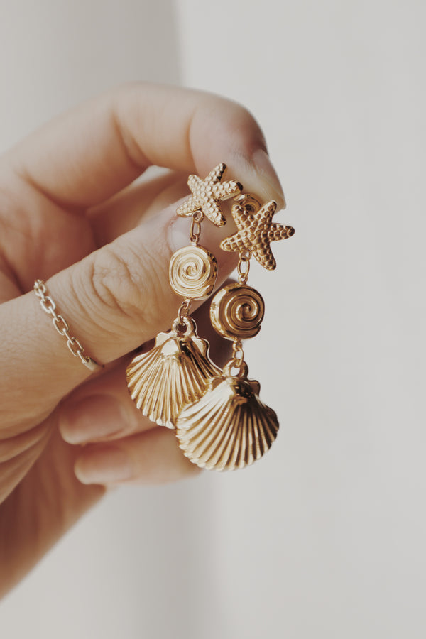Marina Seashell Stud Earrings