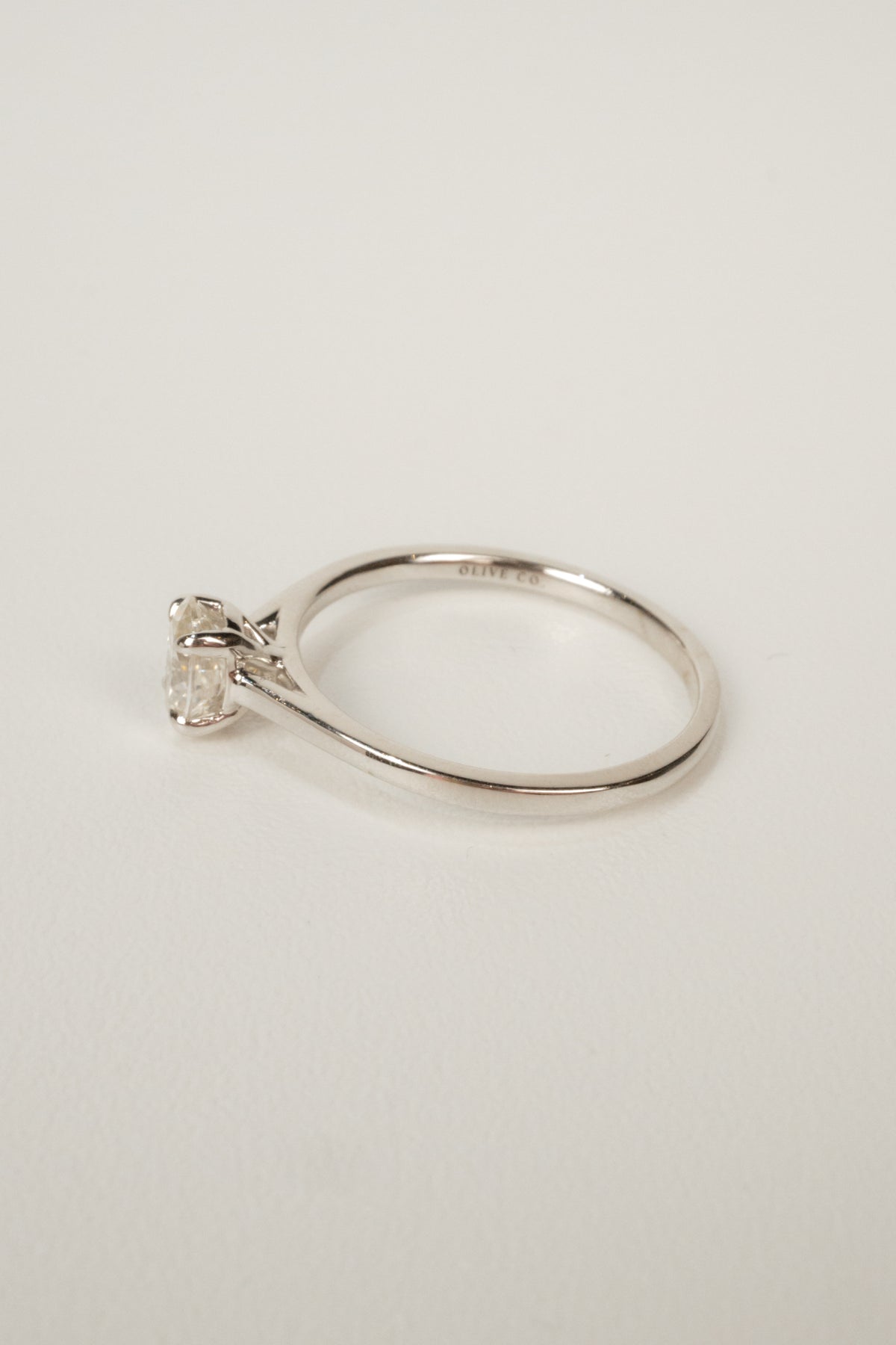 Piper Oval Solitaire Moissanite Engagement Ring- 0.50 CT