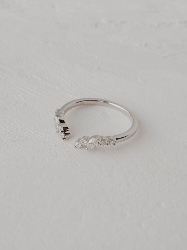 Primrose Wedding Band - White Gold