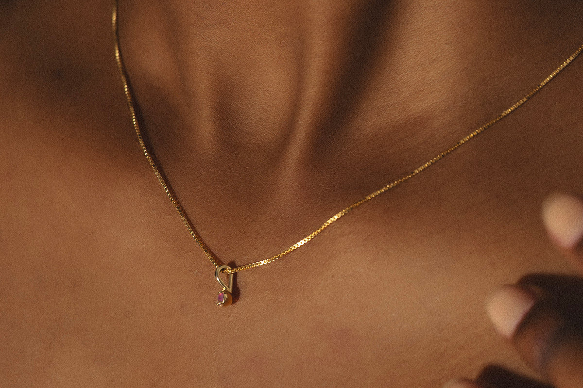 Andi Pendant- Natural Sapphire