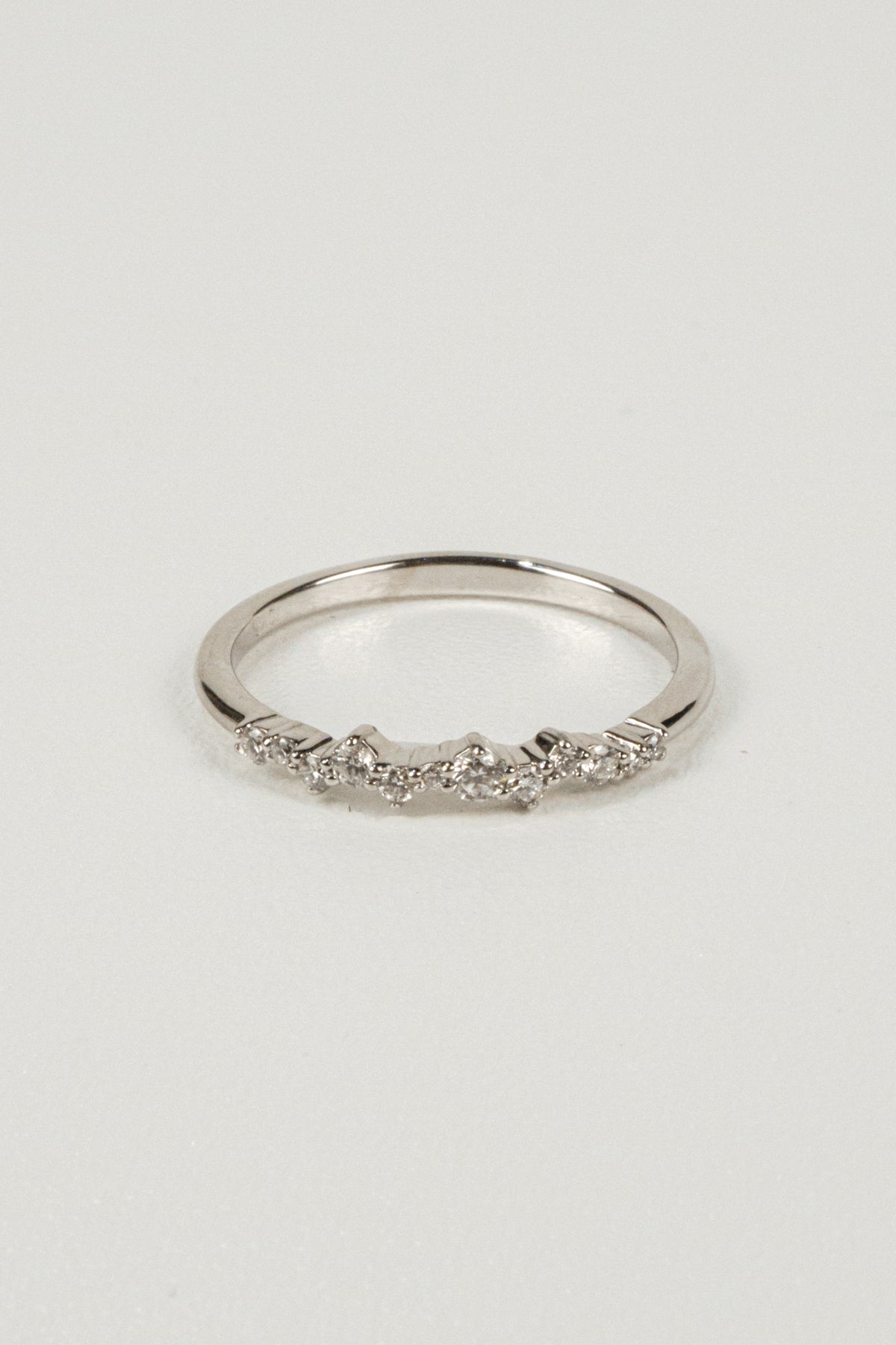 Diamond Confetti Wedding Ring - White Gold