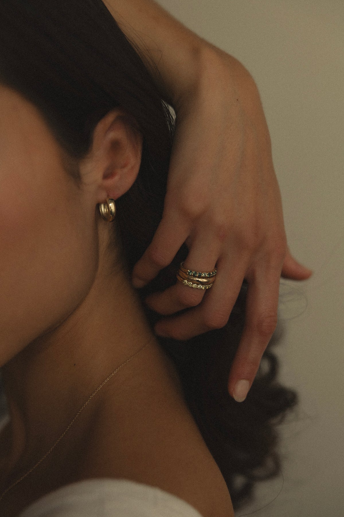 Margot Wedding Band- Yellow Diamonds