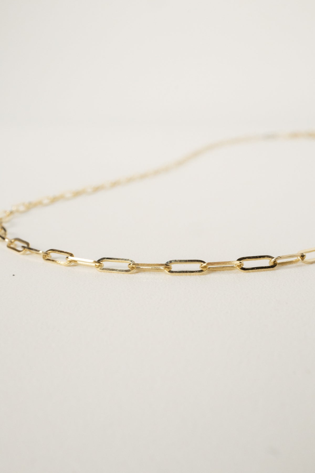 10K Gold Paperclip Necklace