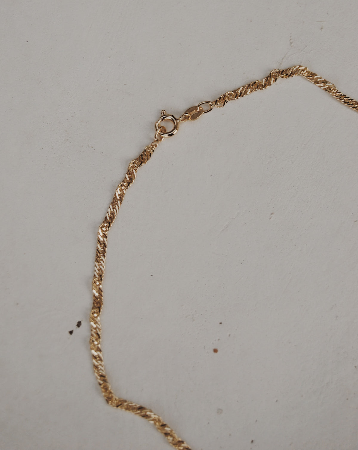 14K Vermeil Singapore Chain Necklace