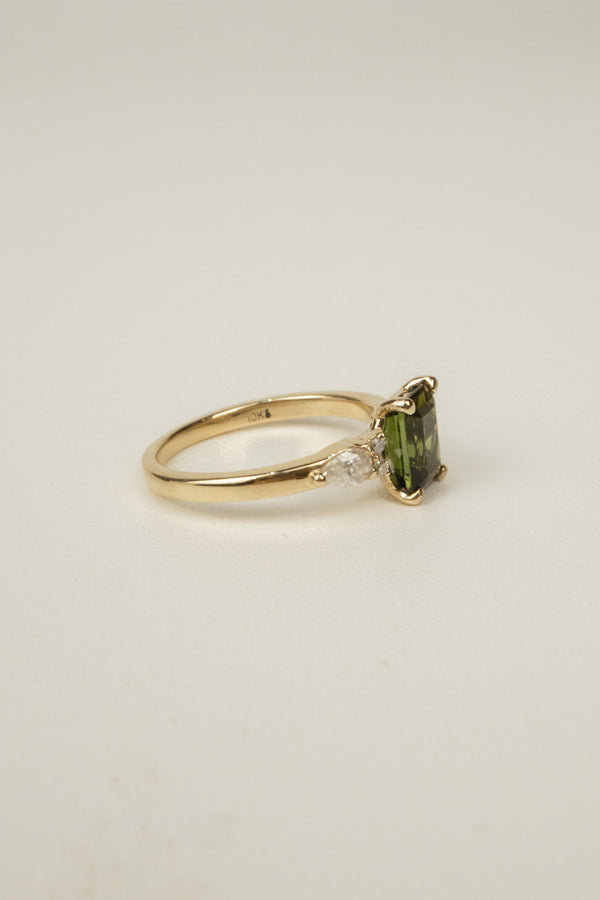 Rue Engagement Ring- Tourmaline