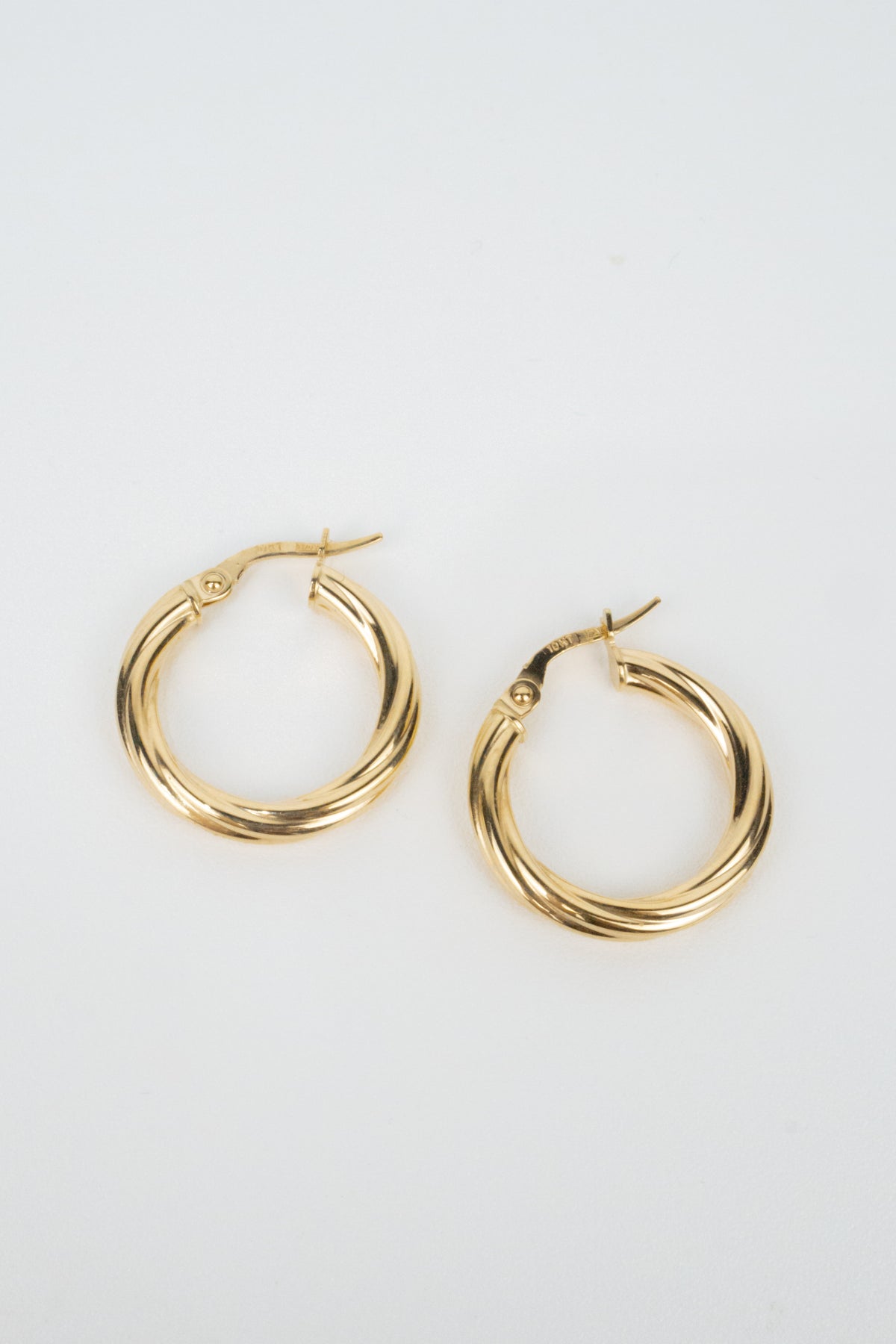 10K June Hoop Earrings