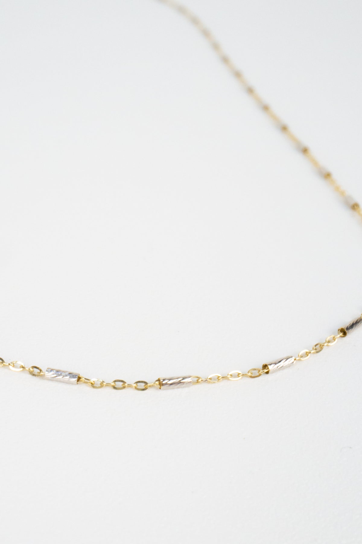 10K Sage Mixed Metal Necklace