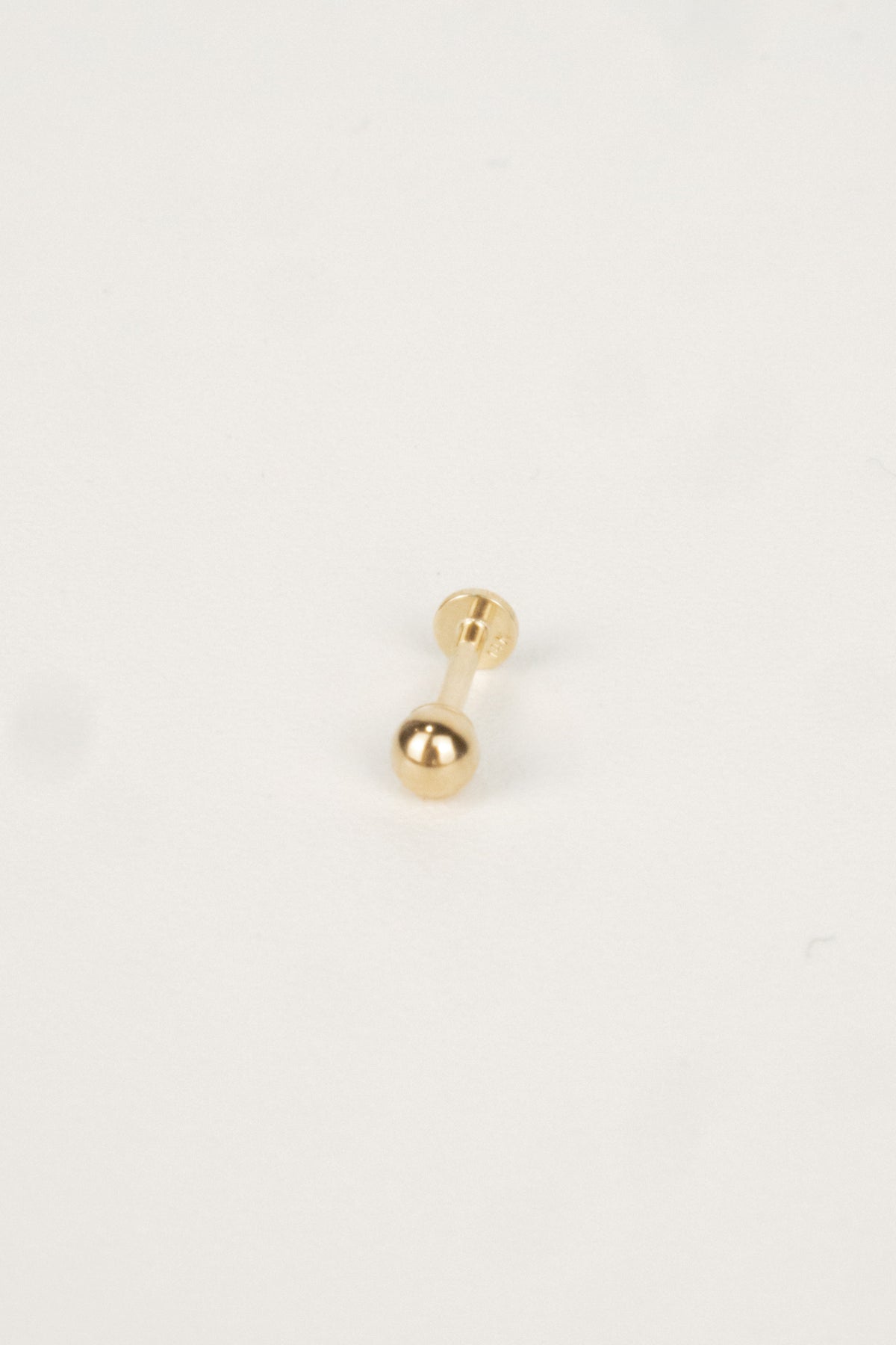 14K Minimalist Cartilage Stud