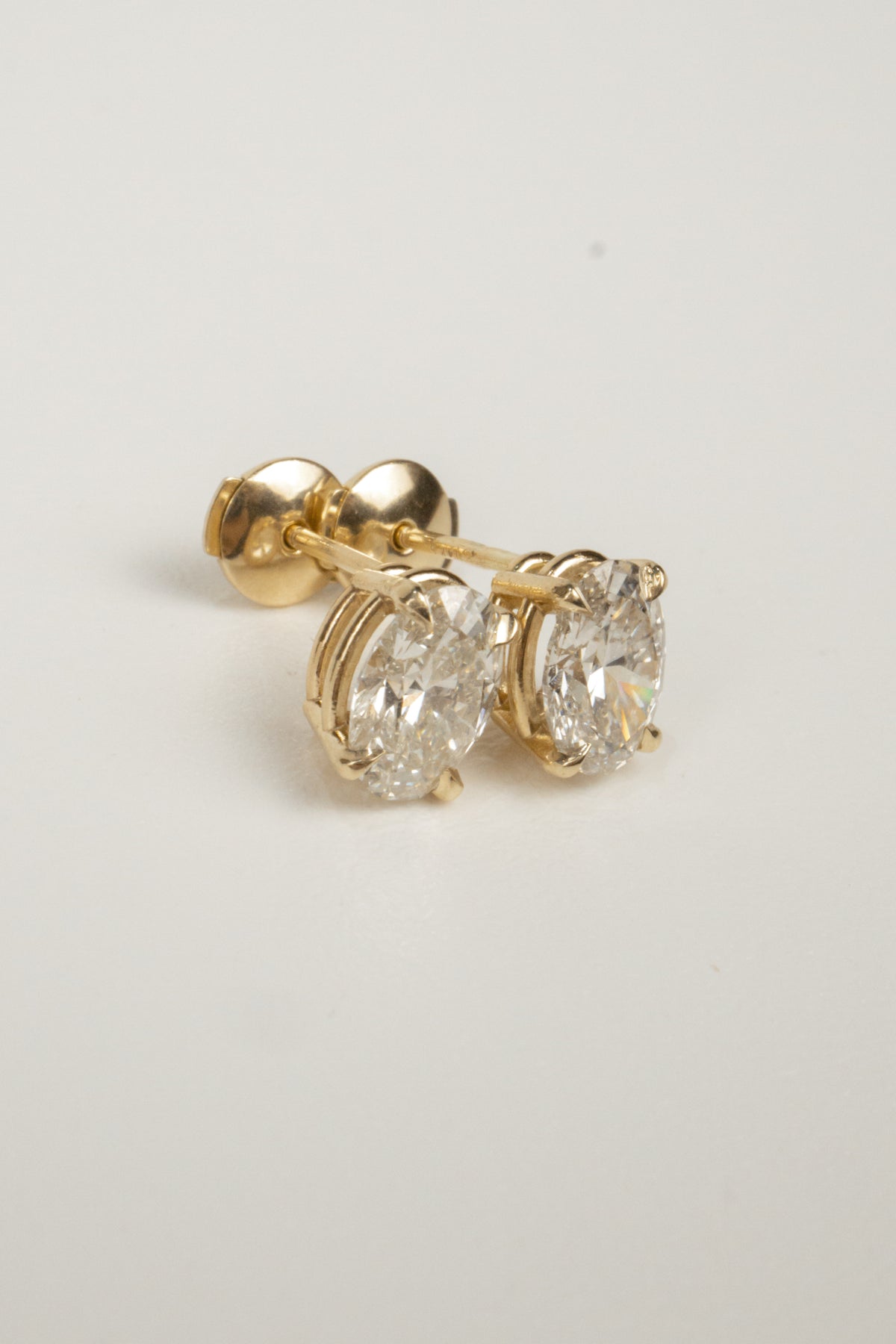Greer Diamond Earrings- 2ctw Oval