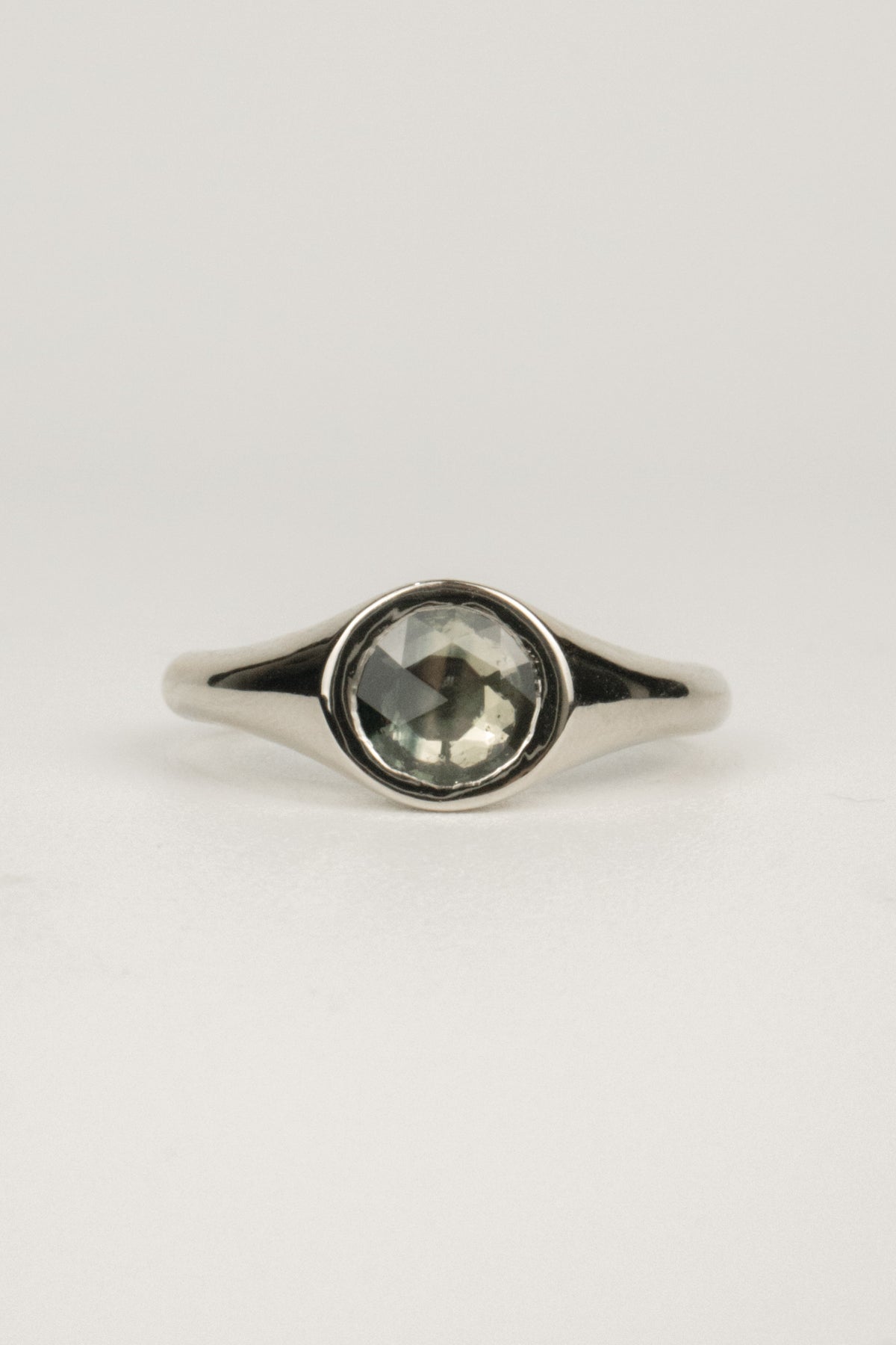 Wells Men's Signet Ring- 0.6ct Parti Sapphire