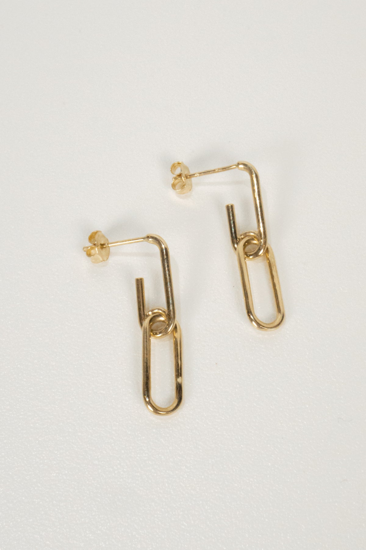 10k Margo Paperclip Earrings