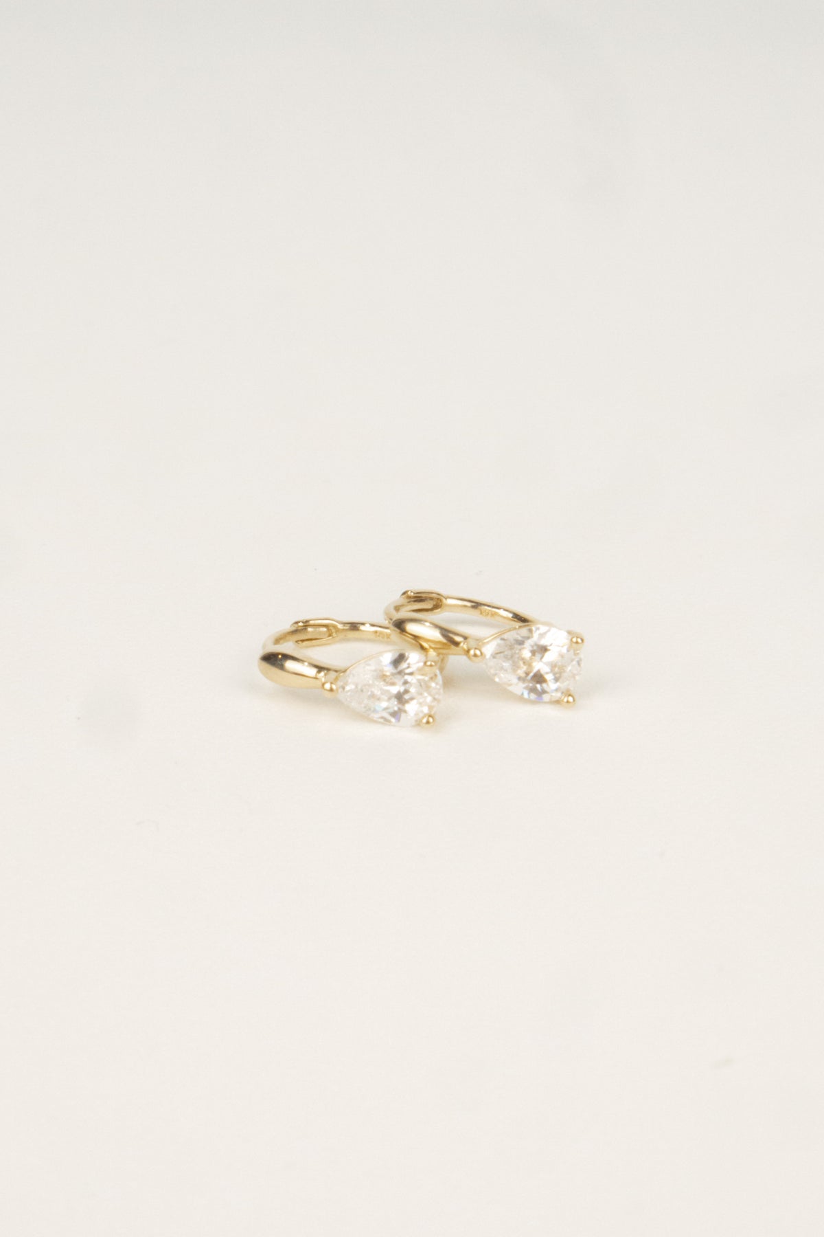 10K Norma Pear Cartilage Hoop Earrings