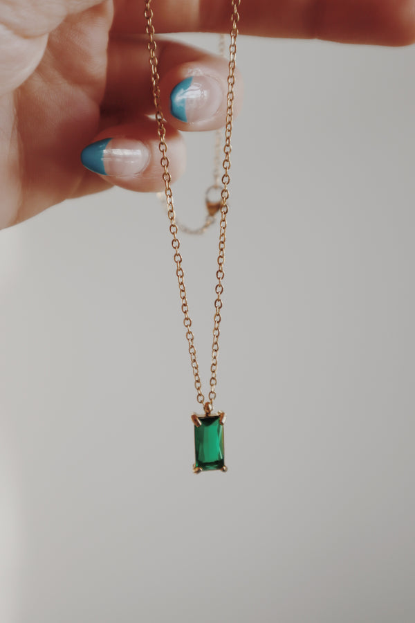 Brynna Necklace in Emerald