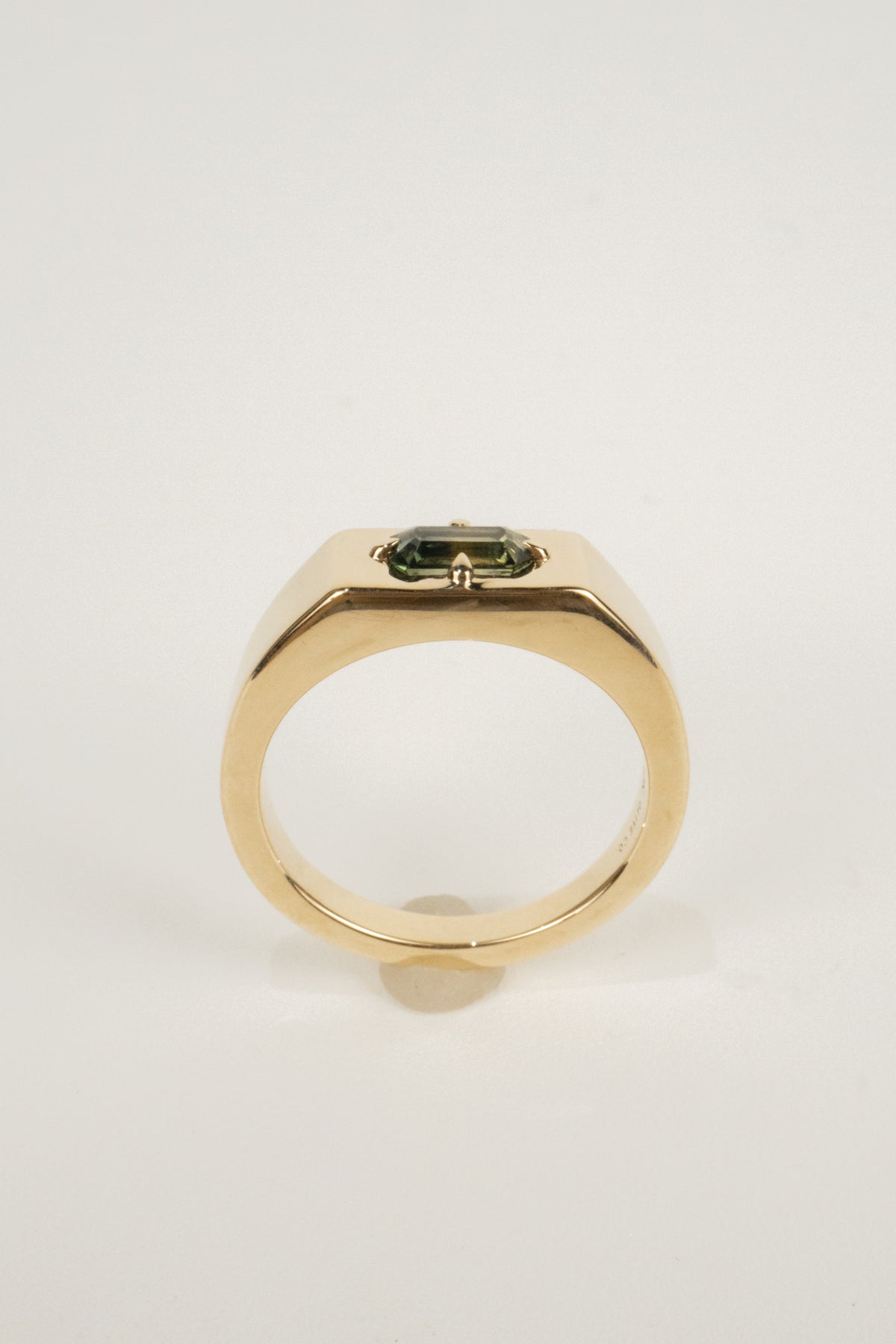 Grayson Men's Signet Ring- 0.85ct Parti Sapphire