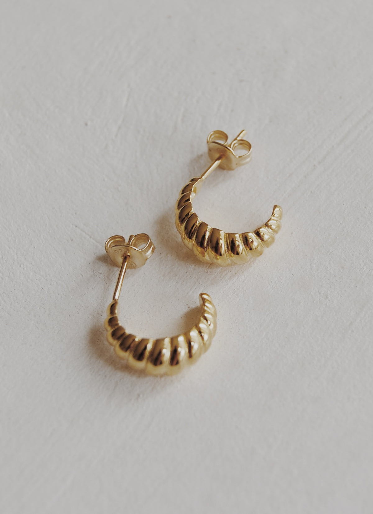 Croissant Vermeil Hoops